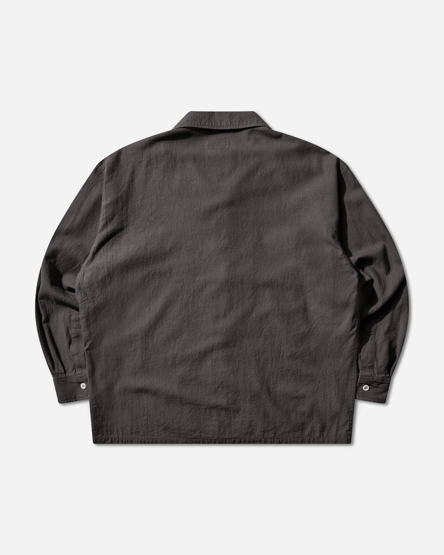 Cav Empt Coloured Cotton Twill Open Shirt Charcoal Shirts Longsleeve Shirt CES29SH04 CHARCOAL