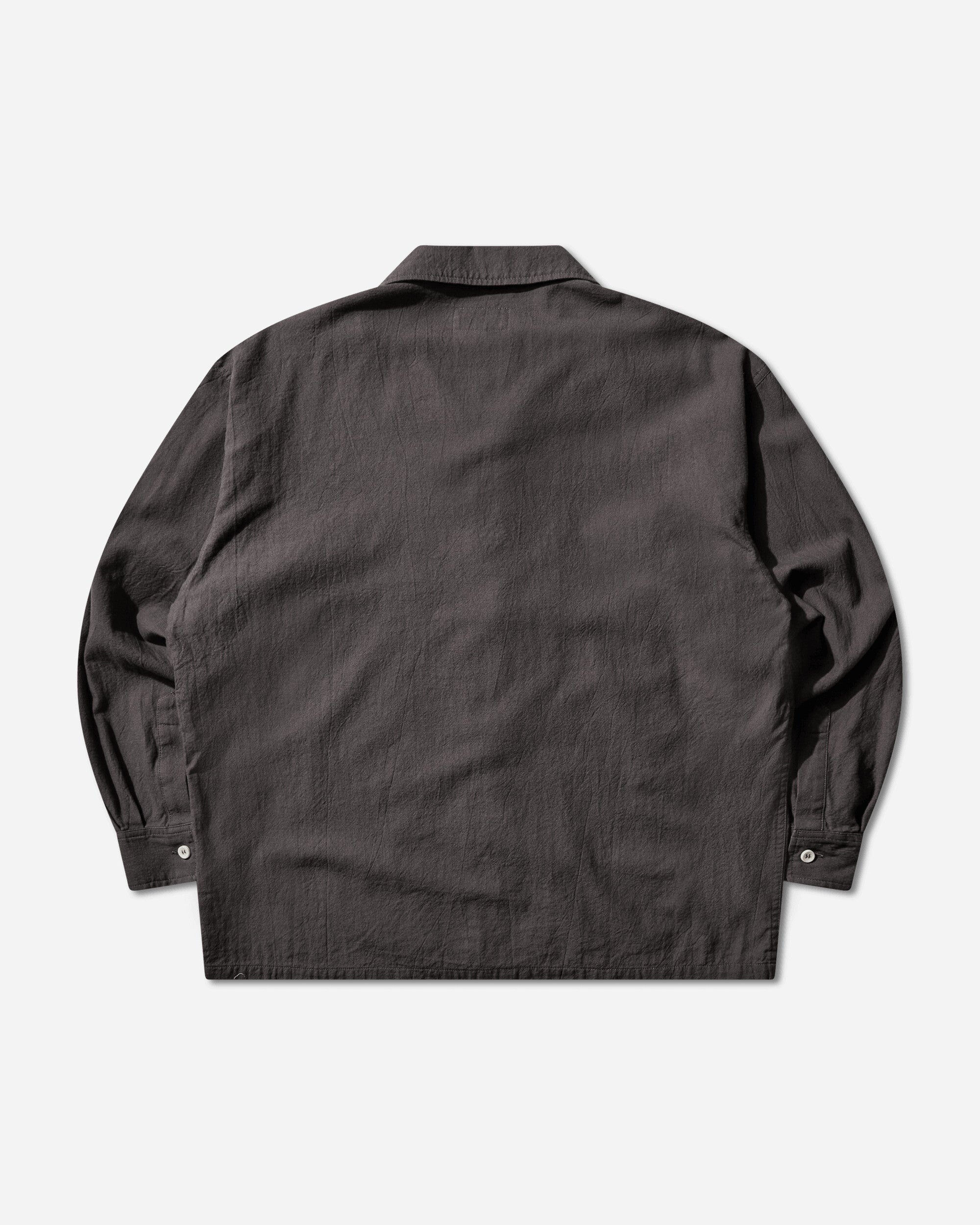 Cav Empt Coloured Cotton Twill Open Shirt Charcoal Shirts Longsleeve Shirt CES29SH04 CHARCOAL