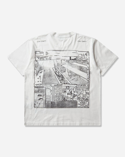 Cav Empt Md Crossed Wires Big T White T-Shirts Shortsleeve CES30T25 WHITE