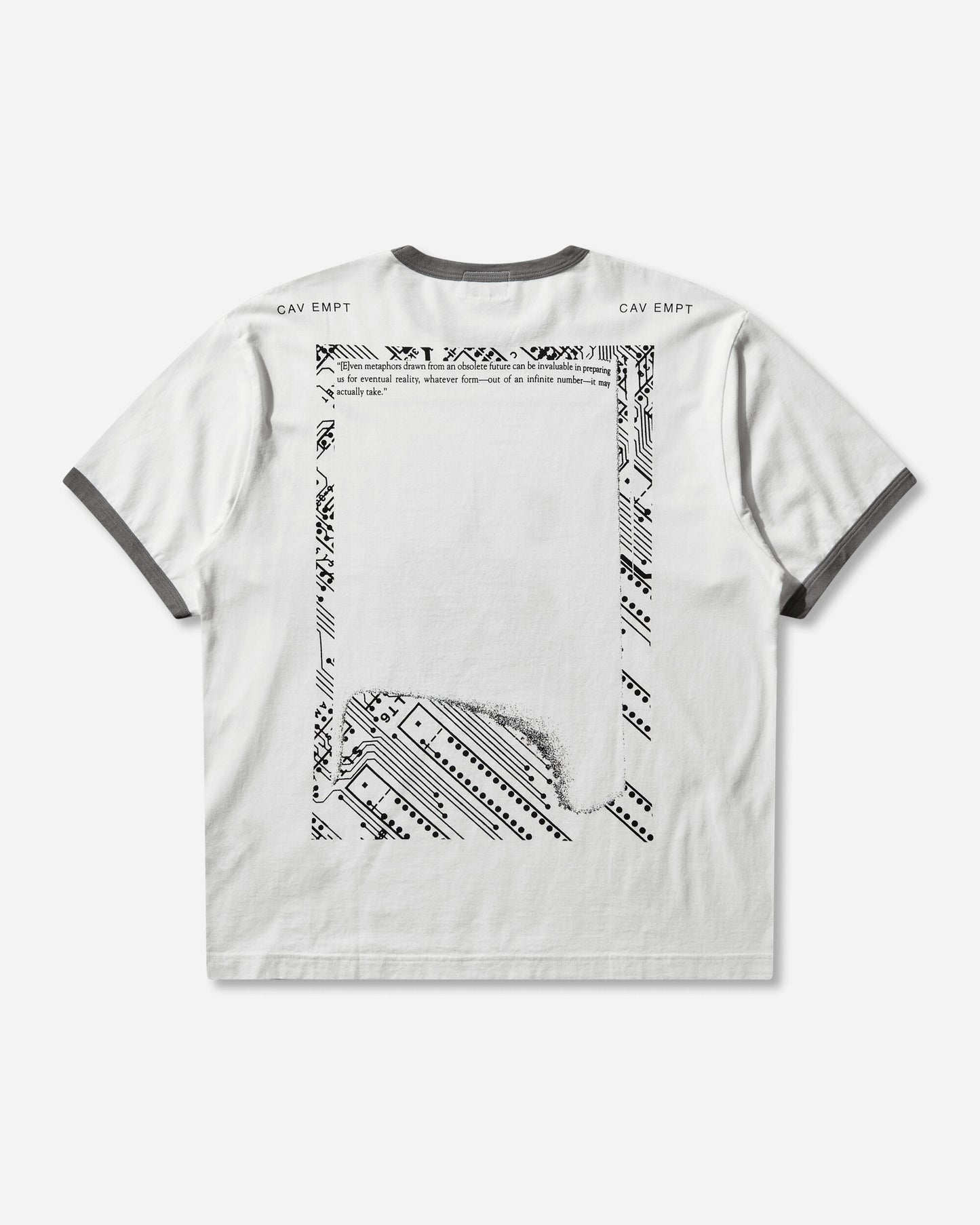 Cav Empt Md Gravitational Ringer T White T-Shirts Shortsleeve CES28T19 WHITE