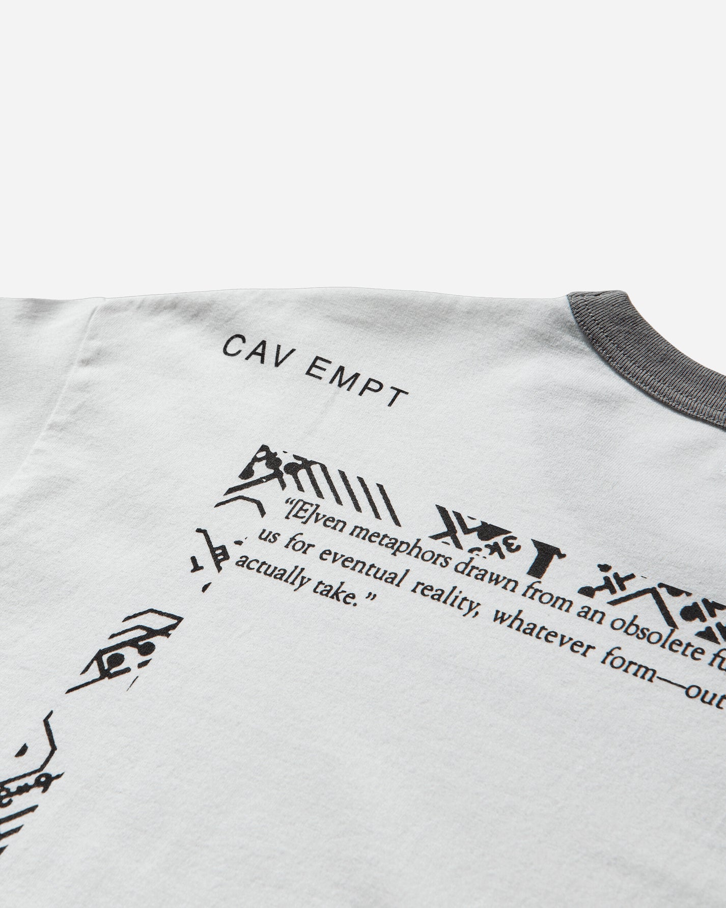 Cav Empt Md Gravitational Ringer T White T-Shirts Shortsleeve CES28T19 WHITE