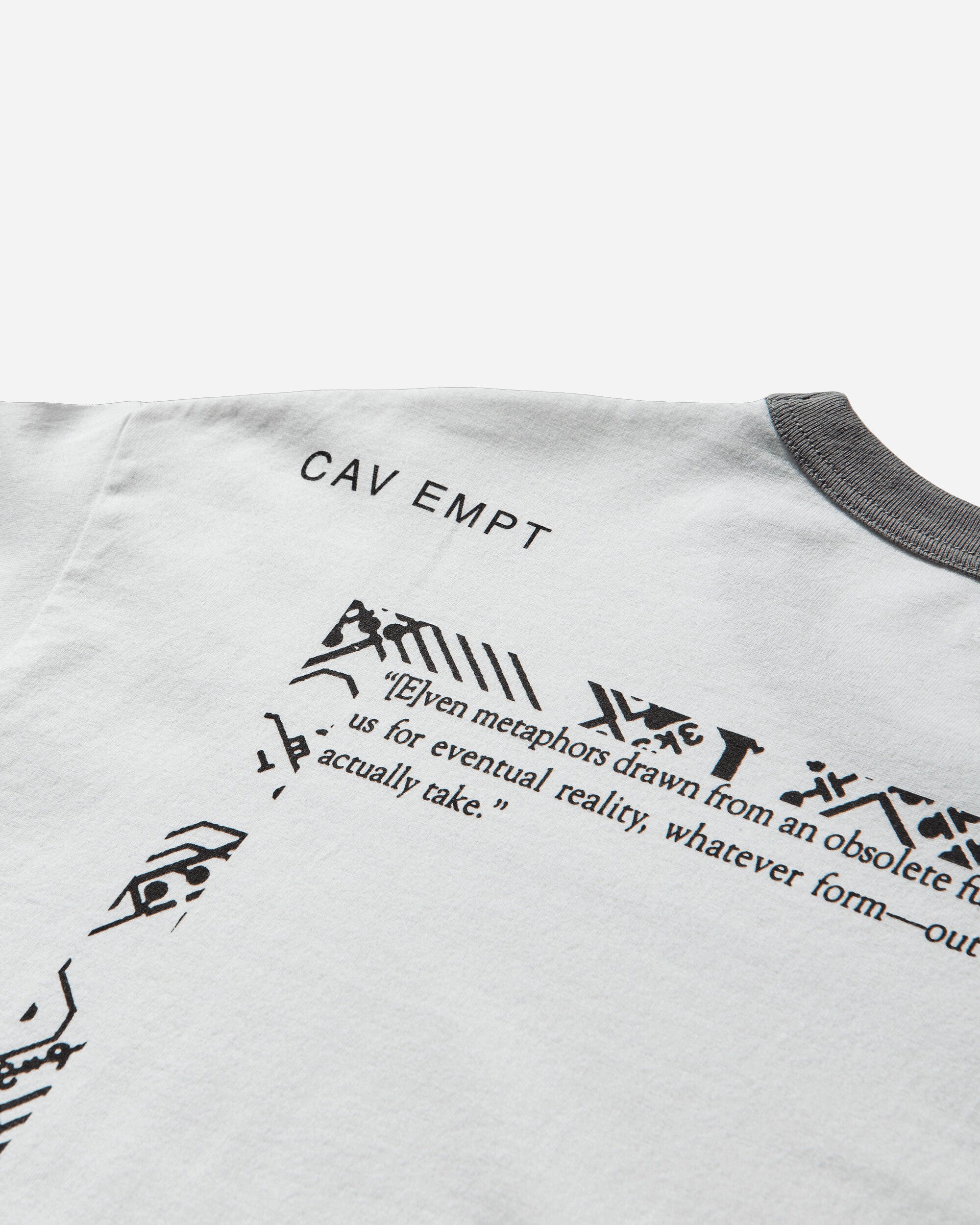 Cav Empt Md Gravitational Ringer T White T-Shirts Shortsleeve CES28T19 WHITE