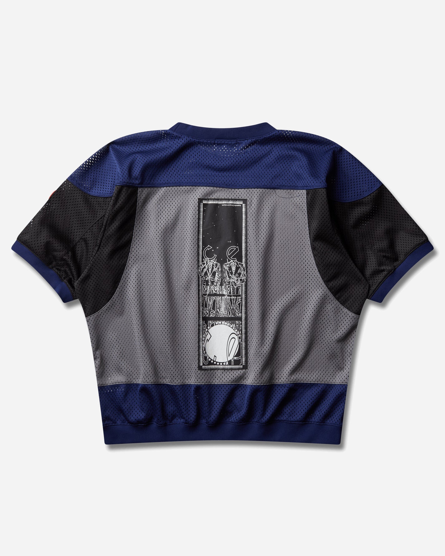 Cav Empt Md Temporal Distortion Mesh Ss Top Navy Navy T-Shirts Shortsleeve CES30CS23 NAVY