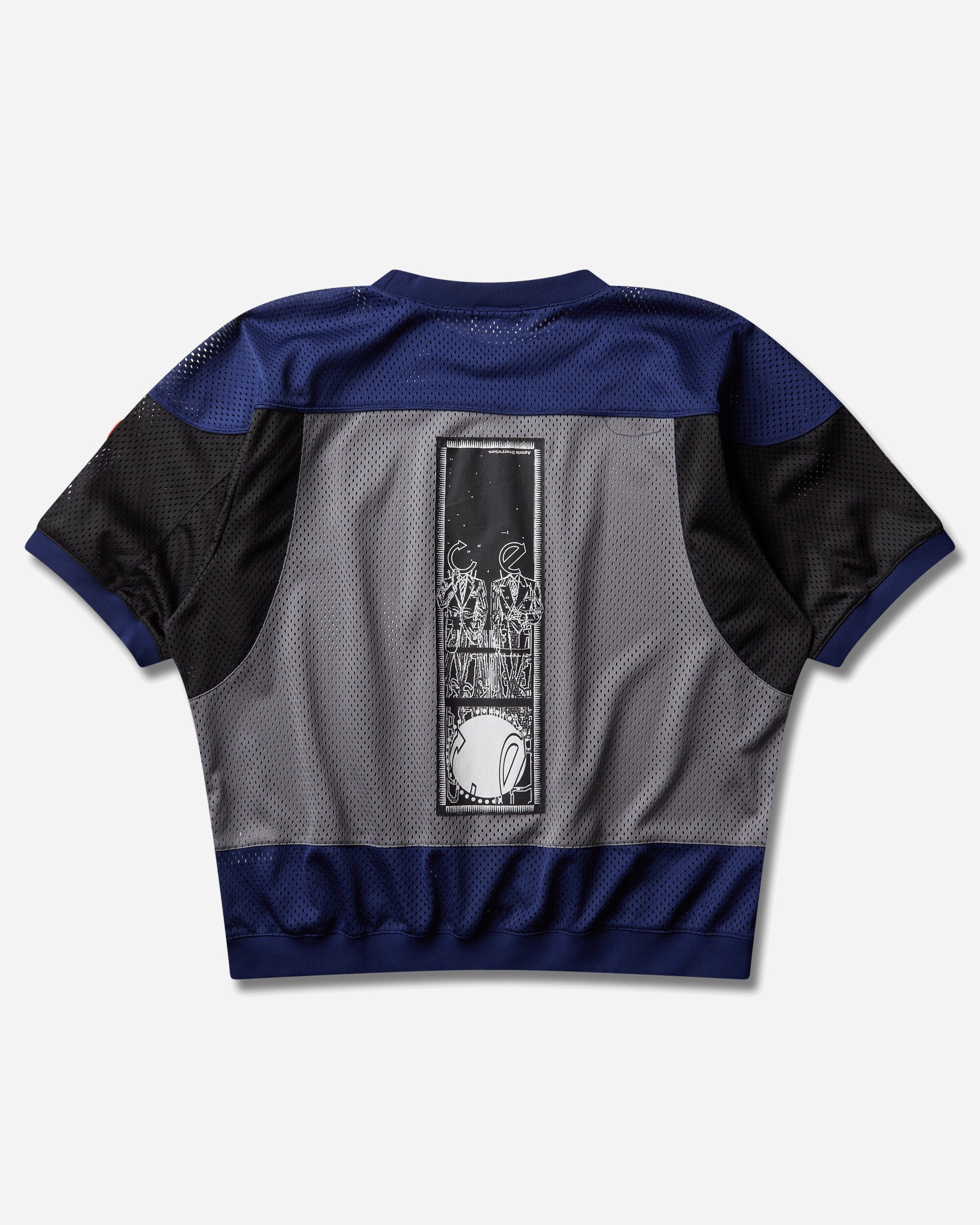Cav Empt Md Temporal Distortion Mesh Ss Top Navy Navy T-Shirts Shortsleeve CES30CS23 NAVY