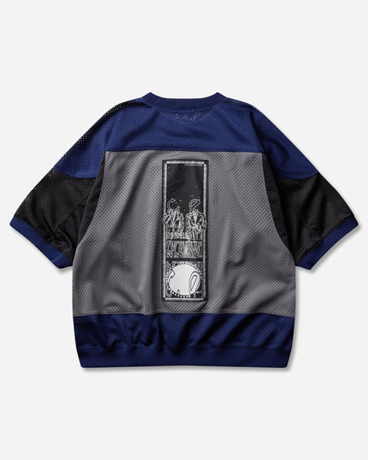 Cav Empt Md Temporal Distortion Mesh Ss Top Navy Navy T-Shirts Shortsleeve CES30CS23 NAVY