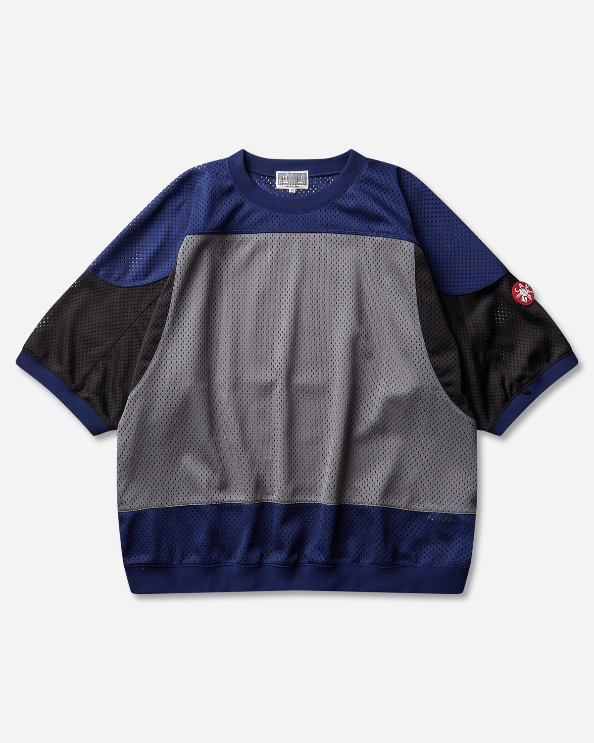 Cav Empt Md Temporal Distortion Mesh Ss Top Navy Navy T-Shirts Shortsleeve CES30CS23 NAVY