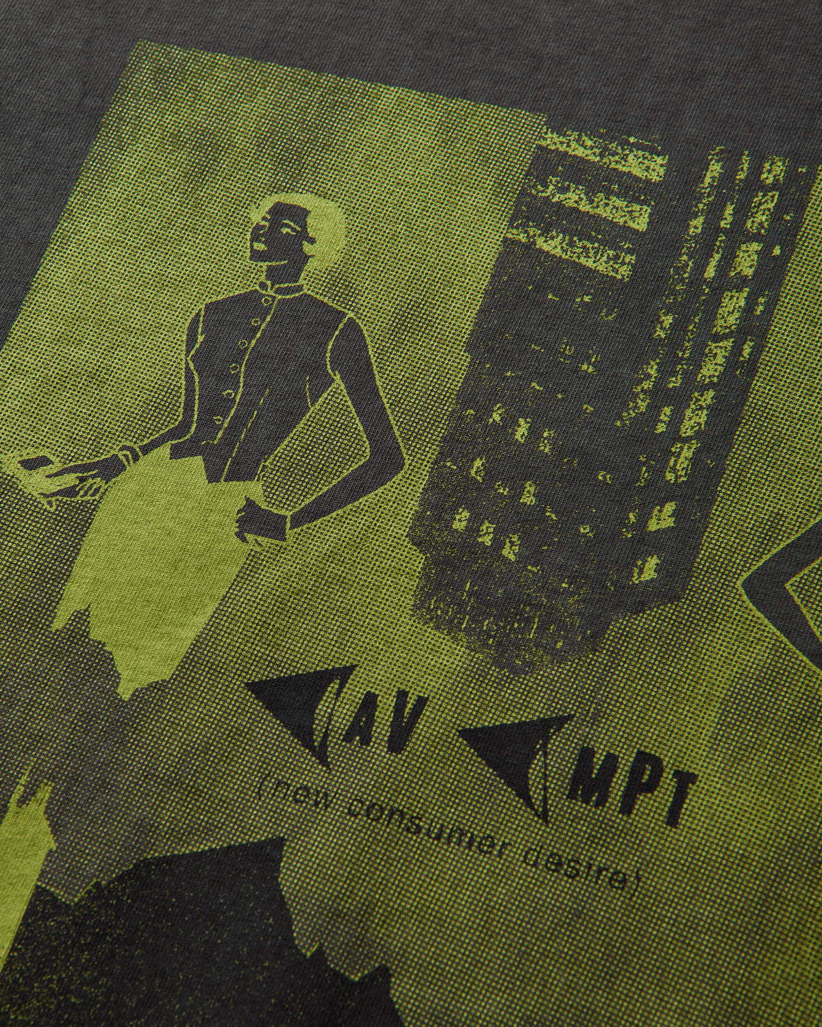 Cav Empt Overdye Consumer Desire Heavy T Charcoal T-Shirts Shortsleeve CES30T28 CHARCOAL