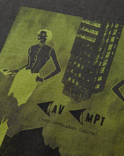 Cav Empt Overdye Consumer Desire Heavy T Charcoal T-Shirts Shortsleeve CES30T28 CHARCOAL