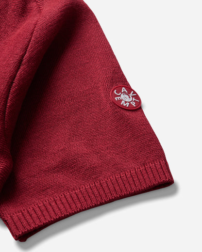 Cav Empt Half Button Up Short Sleeve Knit Red Knitwears Sweaters CES30KN06 RED
