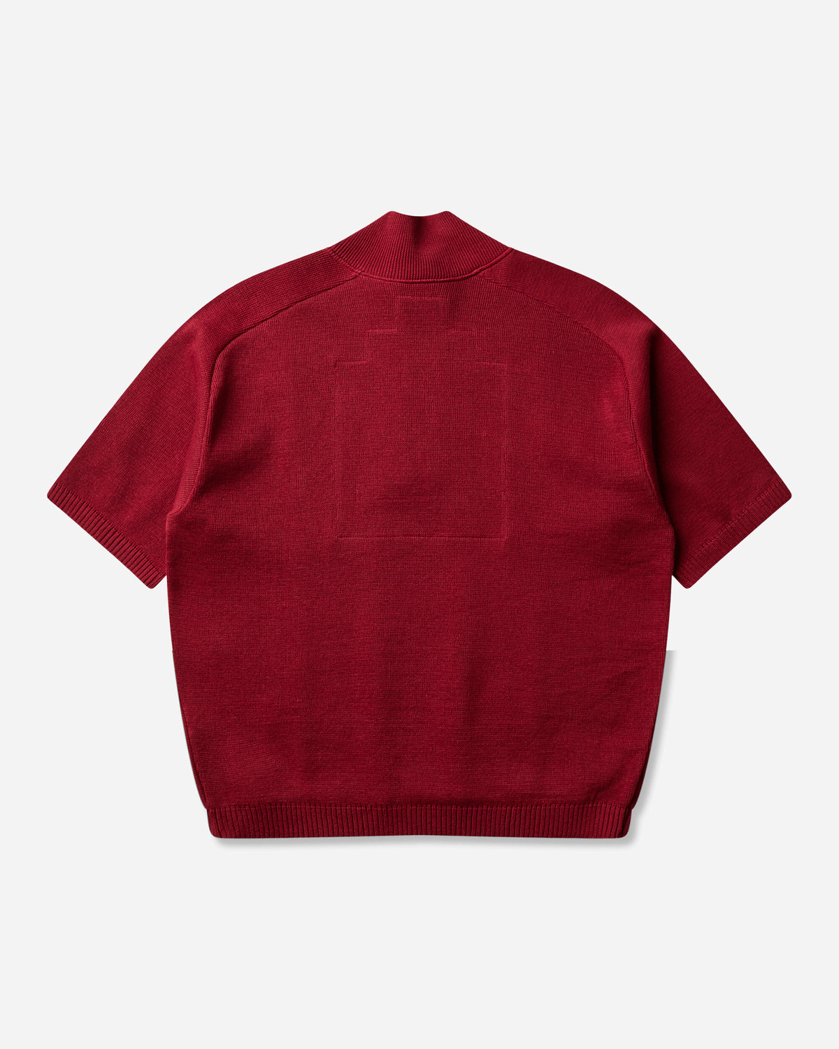 Cav Empt Half Button Up Short Sleeve Knit Red Knitwears Sweaters CES30KN06 RED