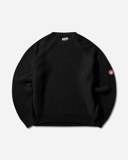 Cav Empt Raglan Sleeve Cotton Knit Black Black Knitwears Sweaters CES28KN04 BLACK