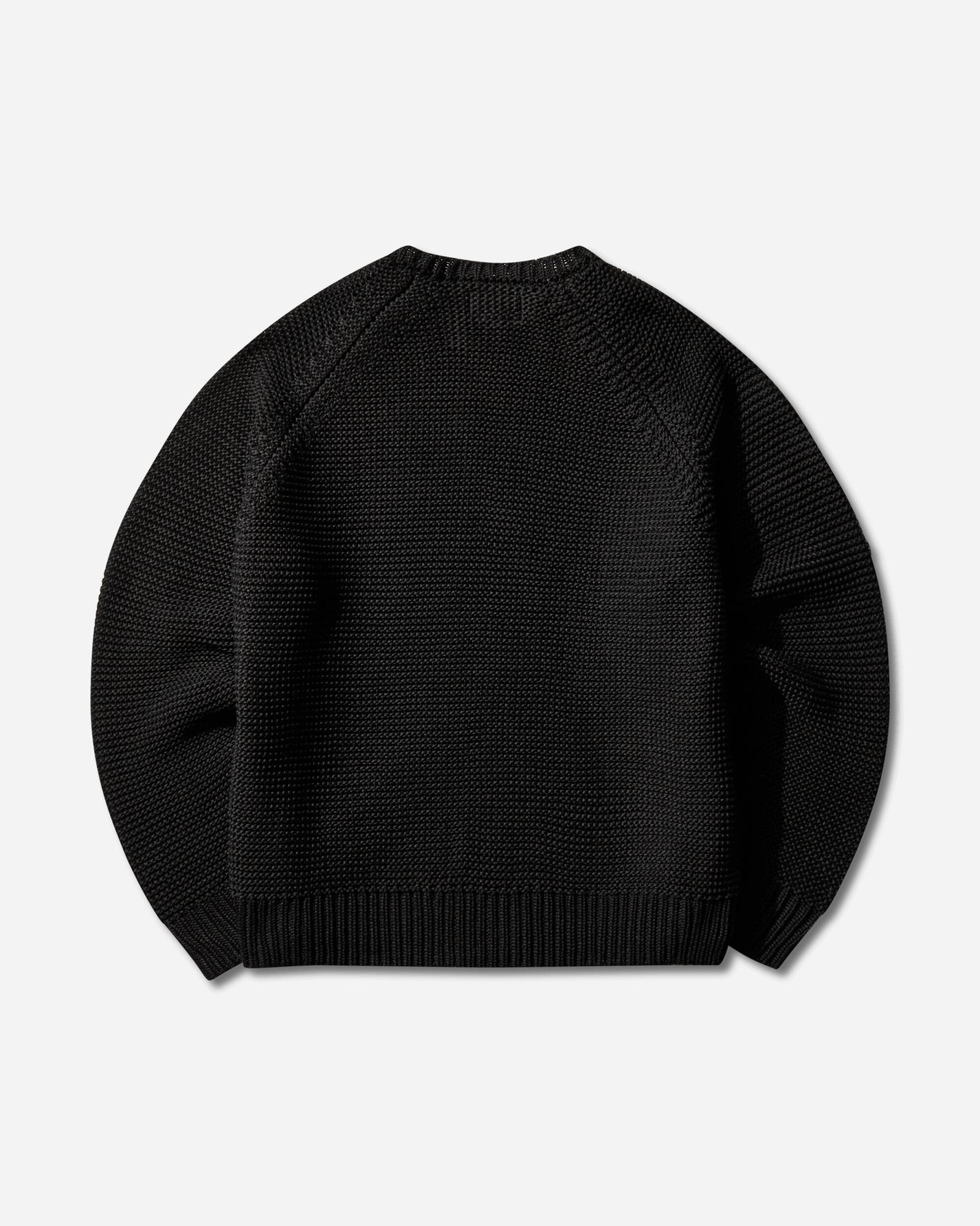 Cav Empt Raglan Sleeve Cotton Knit Black Black Knitwears Sweaters CES28KN04 BLACK