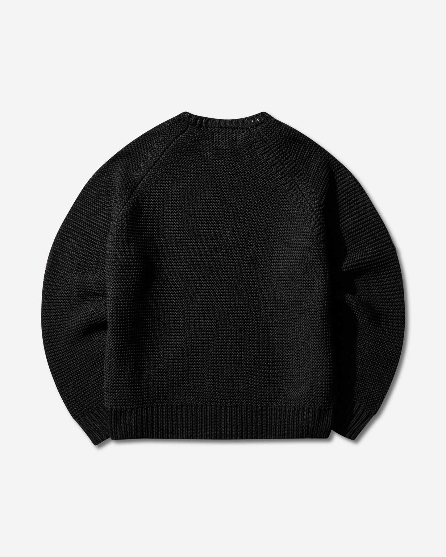 Cav Empt Raglan Sleeve Cotton Knit Black Black Knitwears Sweaters CES28KN04 BLACK