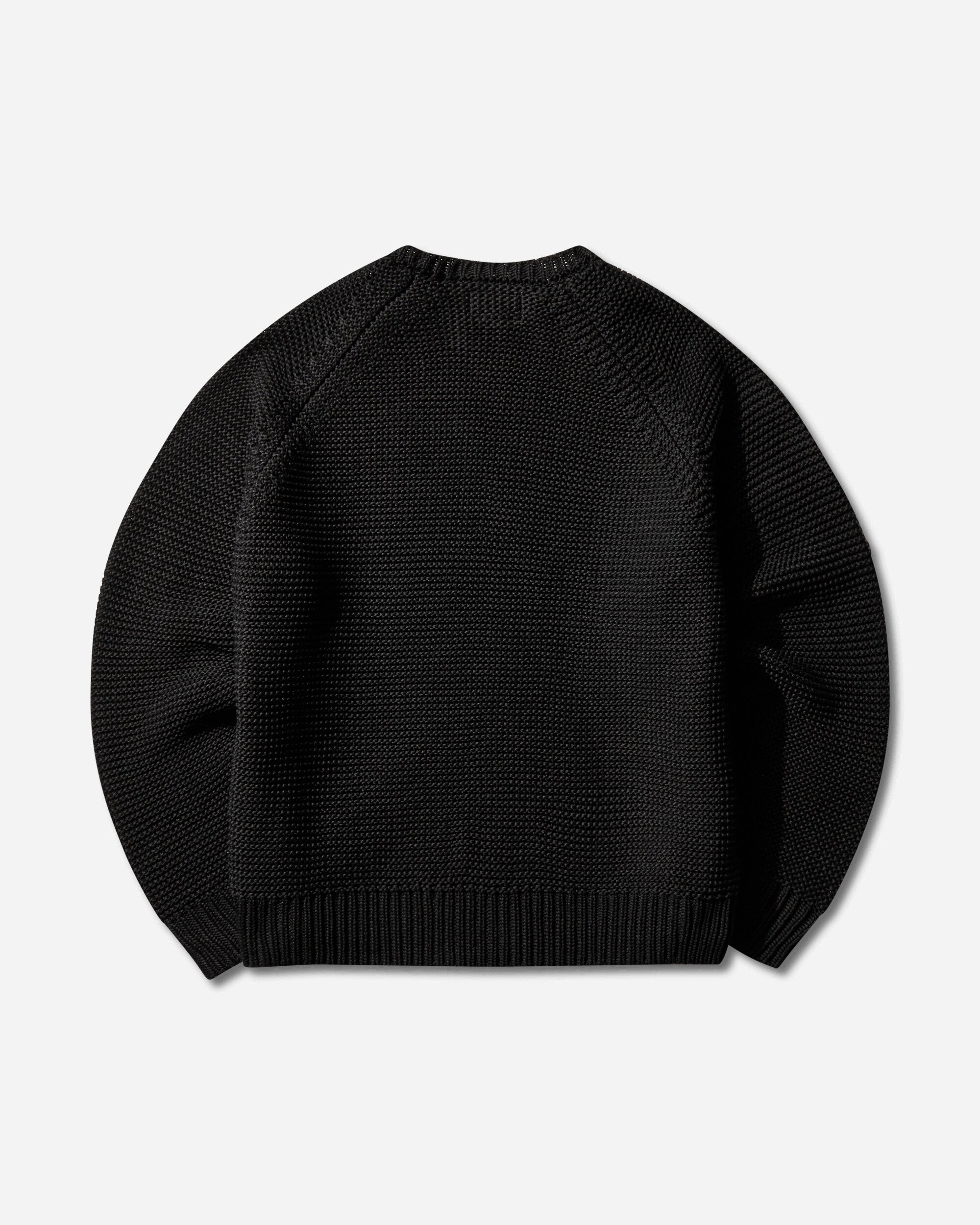 Cav Empt Raglan Sleeve Cotton Knit Black Black Knitwears Sweaters CES28KN04 BLACK