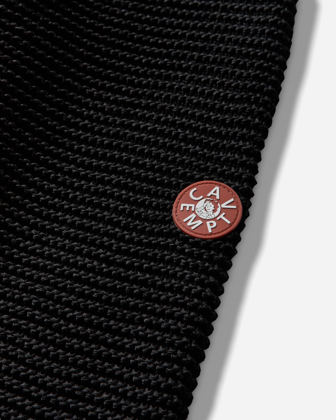 Cav Empt Raglan Sleeve Cotton Knit Black Black Knitwears Sweaters CES28KN04 BLACK