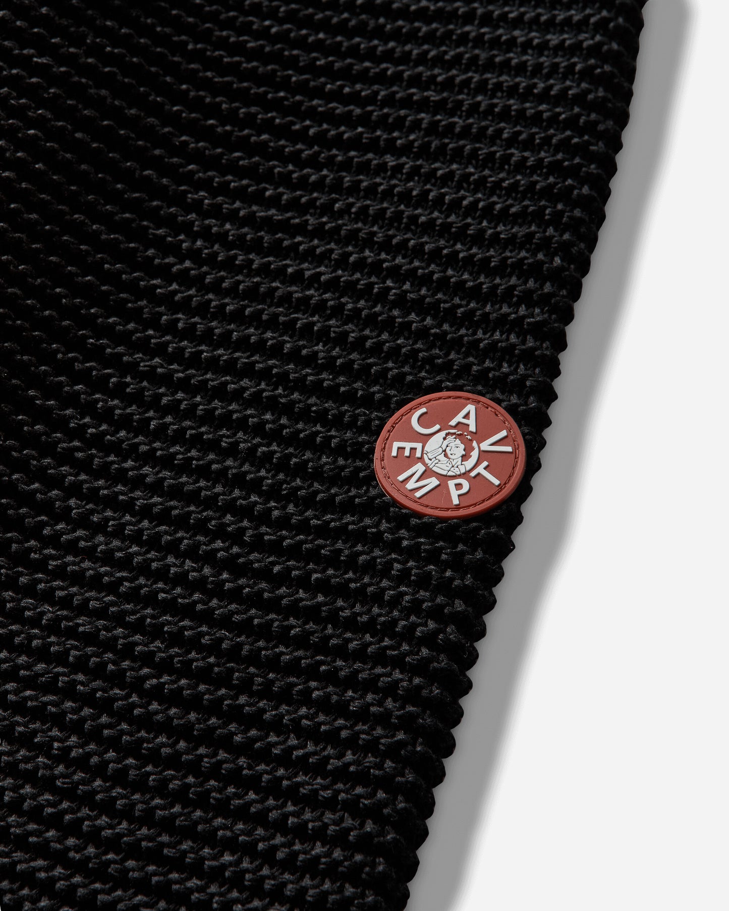 Cav Empt Raglan Sleeve Cotton Knit Black Black Knitwears Sweaters CES28KN04 BLACK