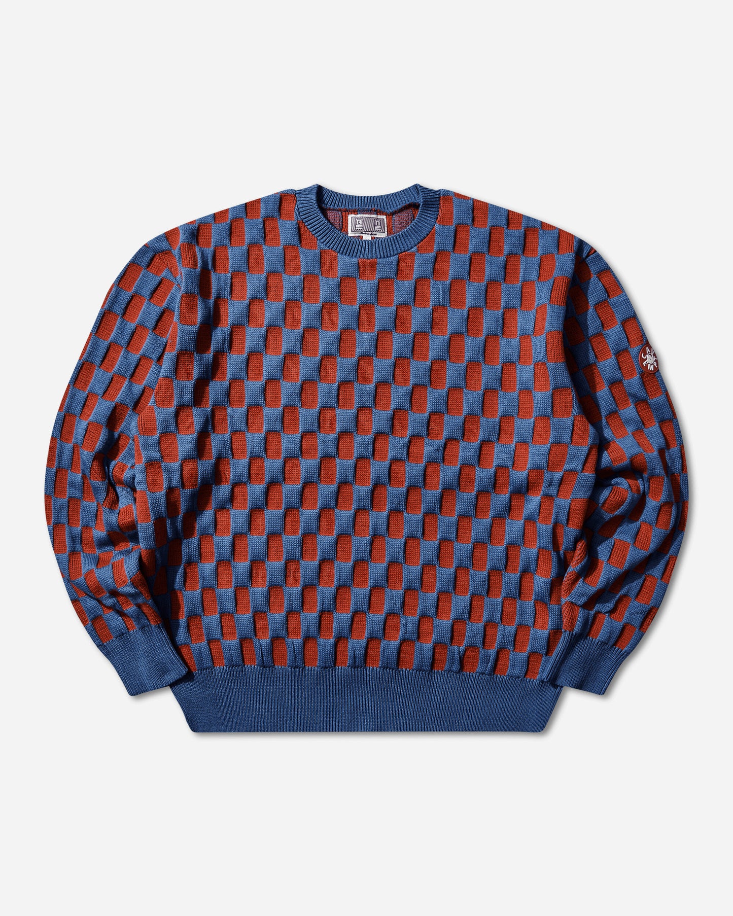 Cav Empt Rectangular Block Knit Blue Knitwears Sweaters CES29KN01 BLUE