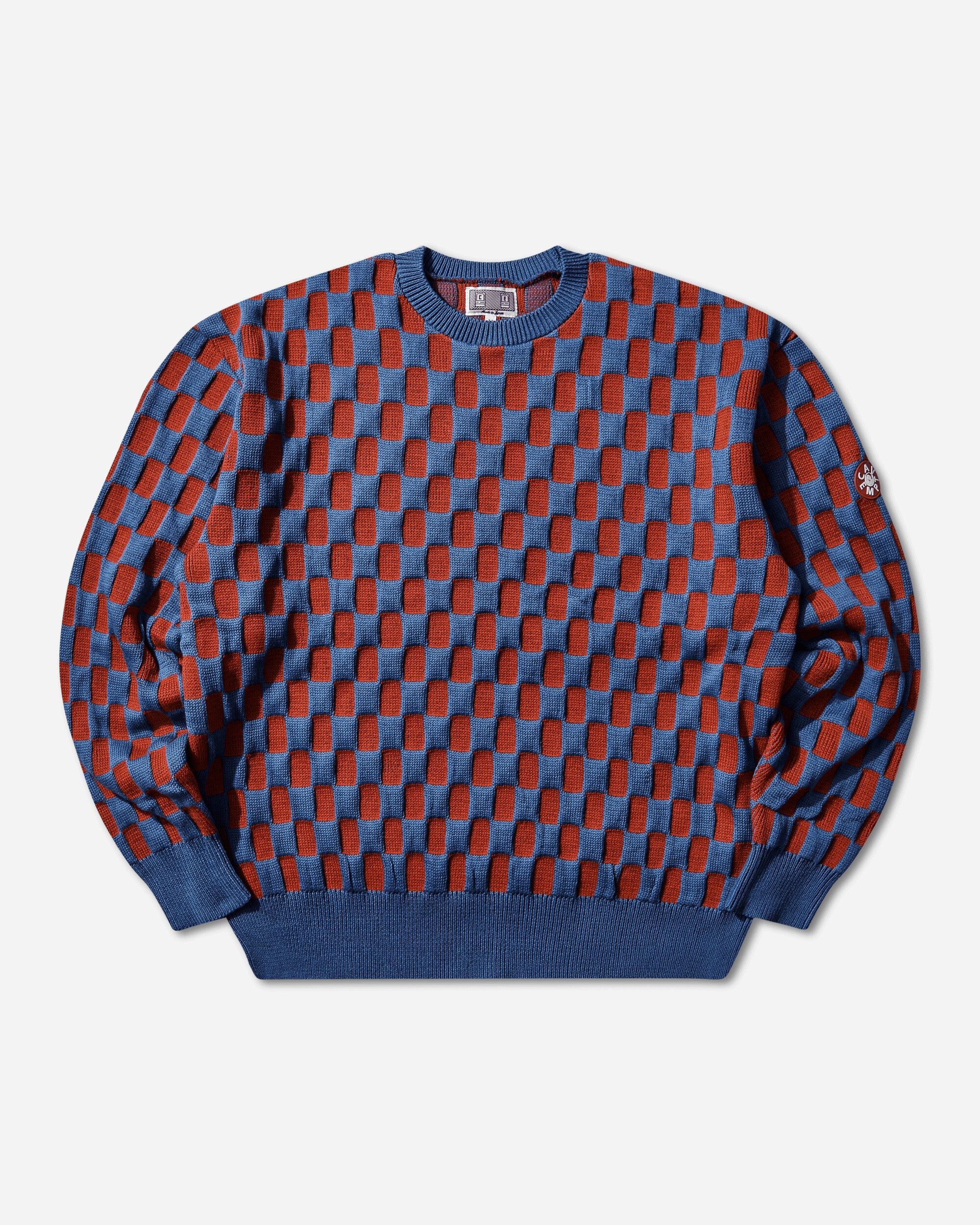 Cav Empt Rectangular Block Knit Blue Knitwears Sweaters CES29KN01 BLUE