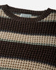 Cav Empt Stripe Loose Waffle Knit Brown Knitwears Sweaters CES30KN01 BROWN