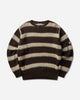 Cav Empt Stripe Loose Waffle Knit Brown Knitwears Sweaters CES30KN01 BROWN
