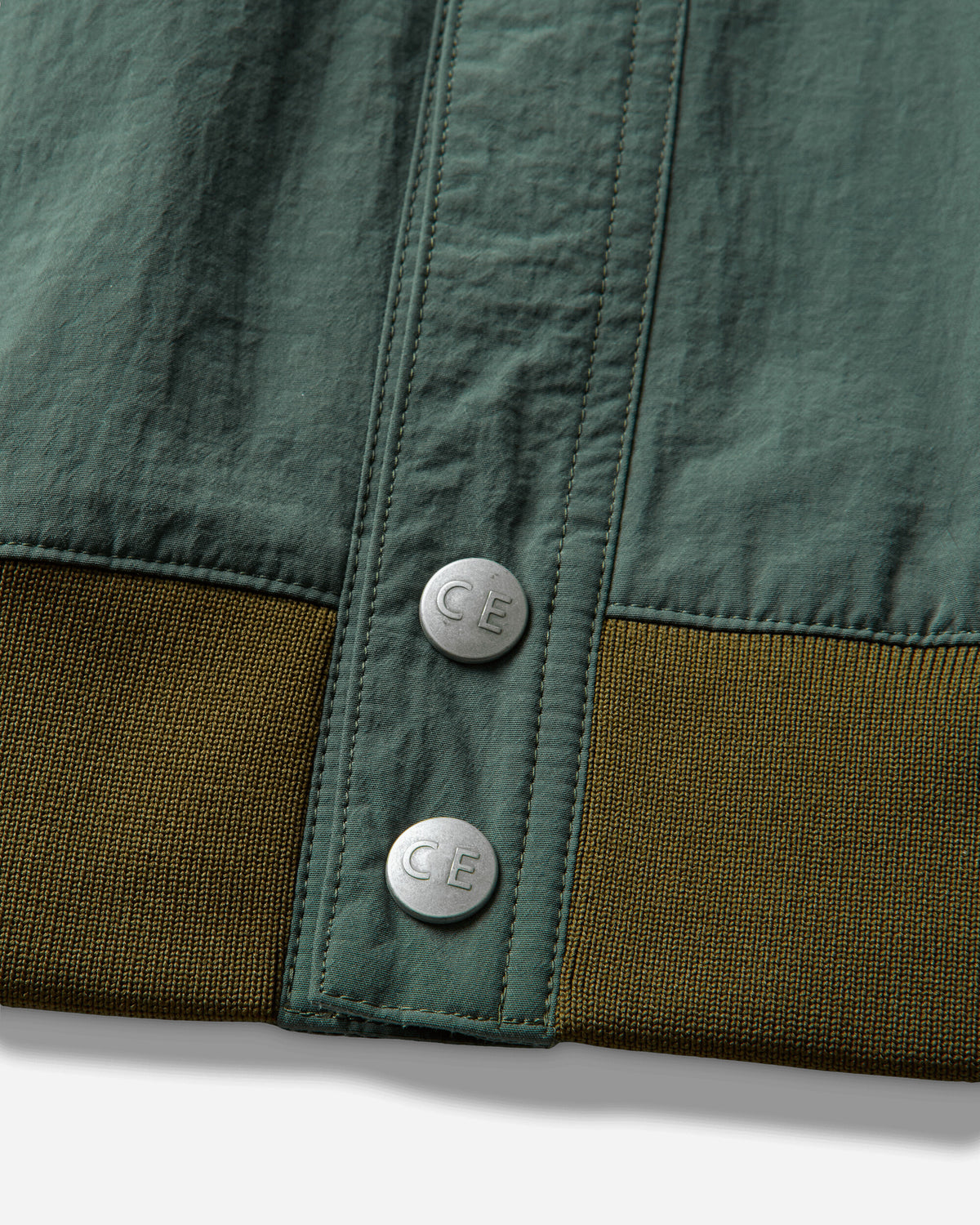 Cav Empt Nylon Cardigan Green Sweatshirts Track Tops CES30JK20 GREEN