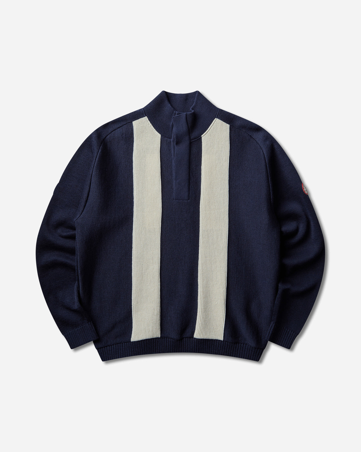 Cav Empt Half Button Up Knit Navy Knitwears Turtleneck CES30KN05 NAVY