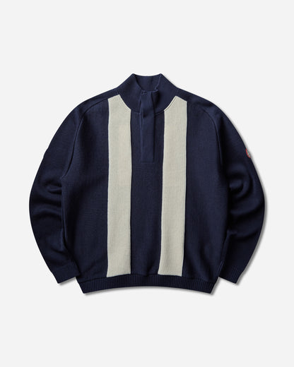Cav Empt Half Button Up Knit Navy Knitwears Turtleneck CES30KN05 NAVY