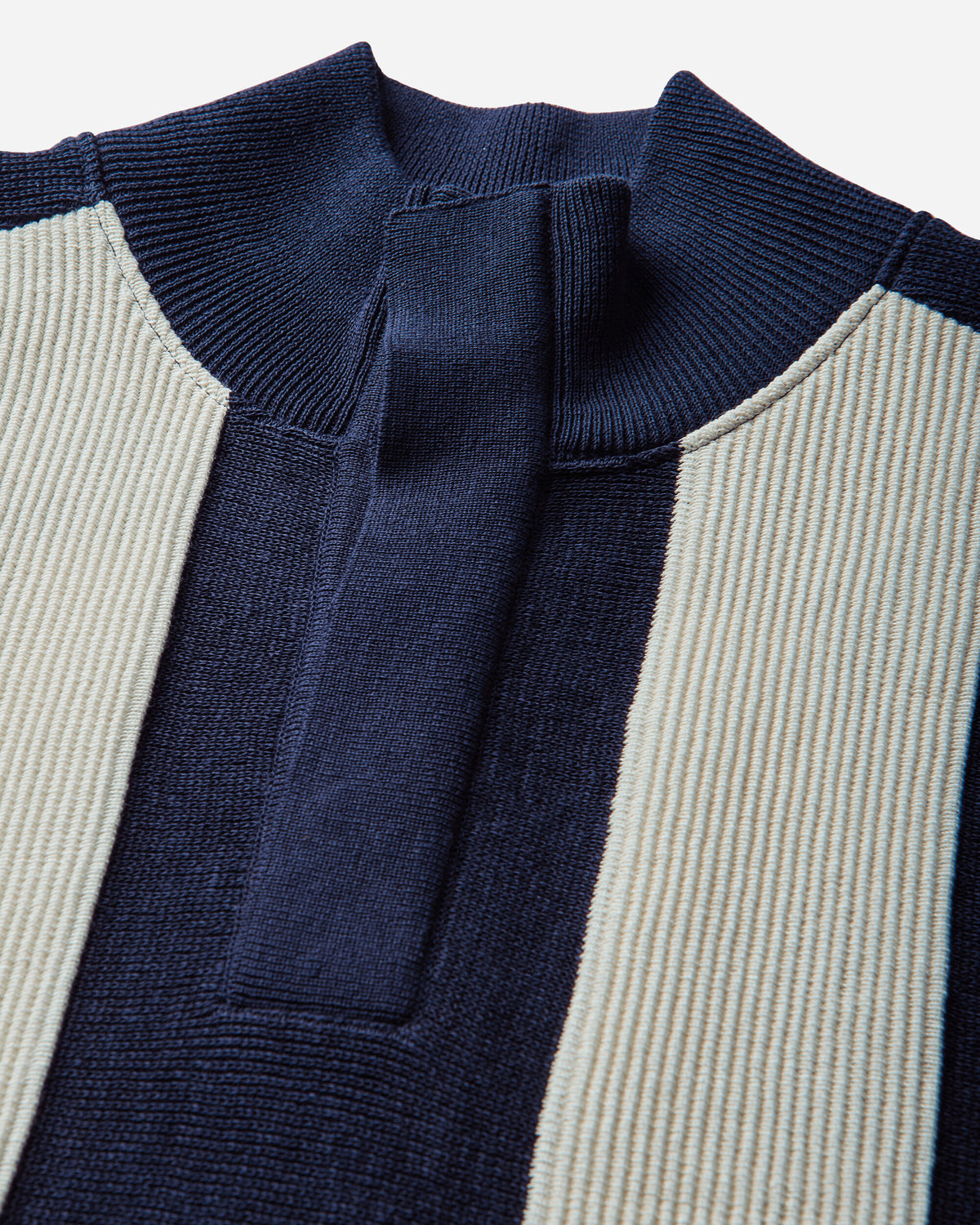 Cav Empt Half Button Up Knit Navy Knitwears Turtleneck CES30KN05 NAVY