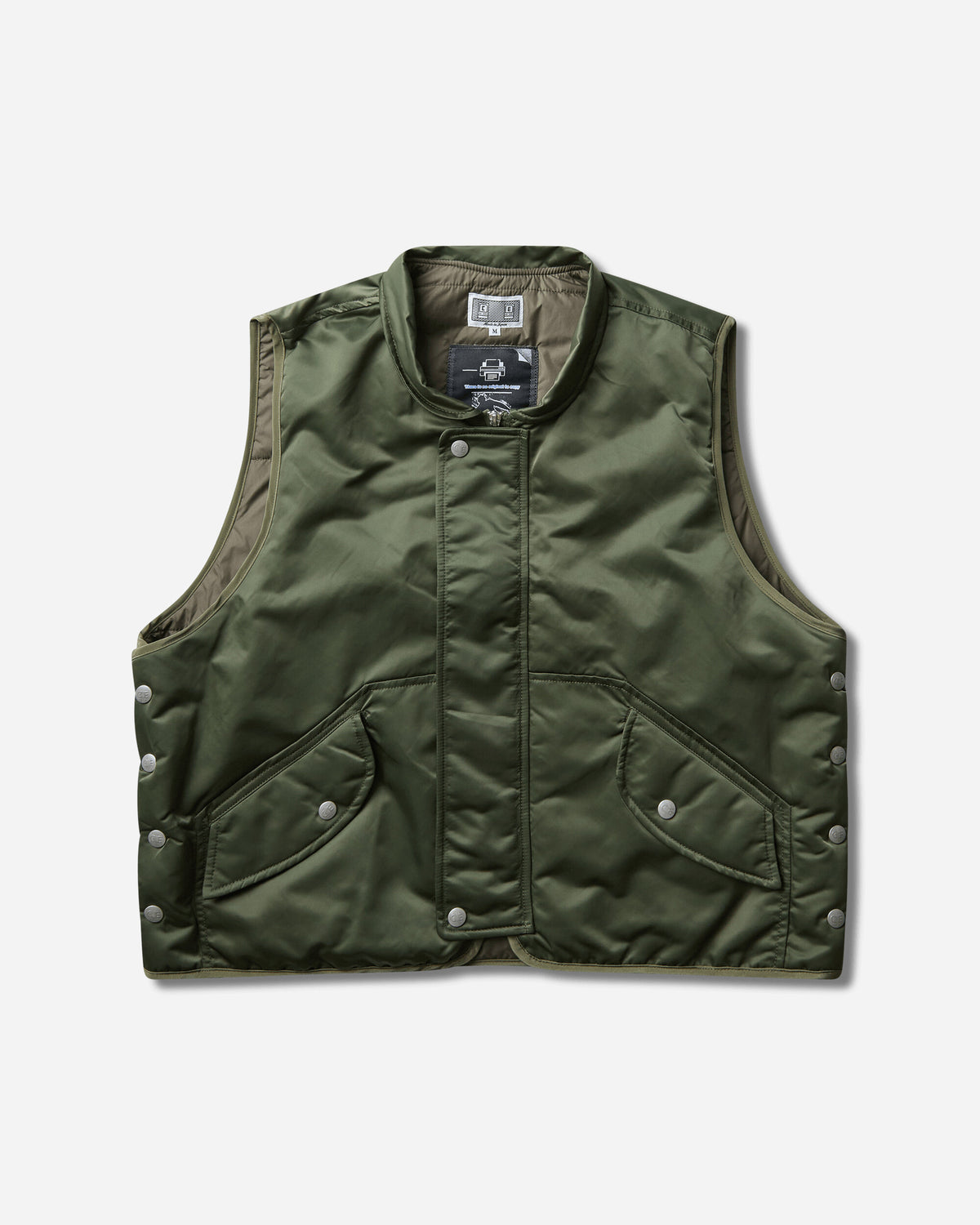 Cav Empt Nylon Flight Vest Green Coats and Jackets Vests CES30JK25 GREEN