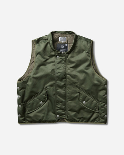 Cav Empt Nylon Flight Vest Green Coats and Jackets Vests CES30JK25 GREEN