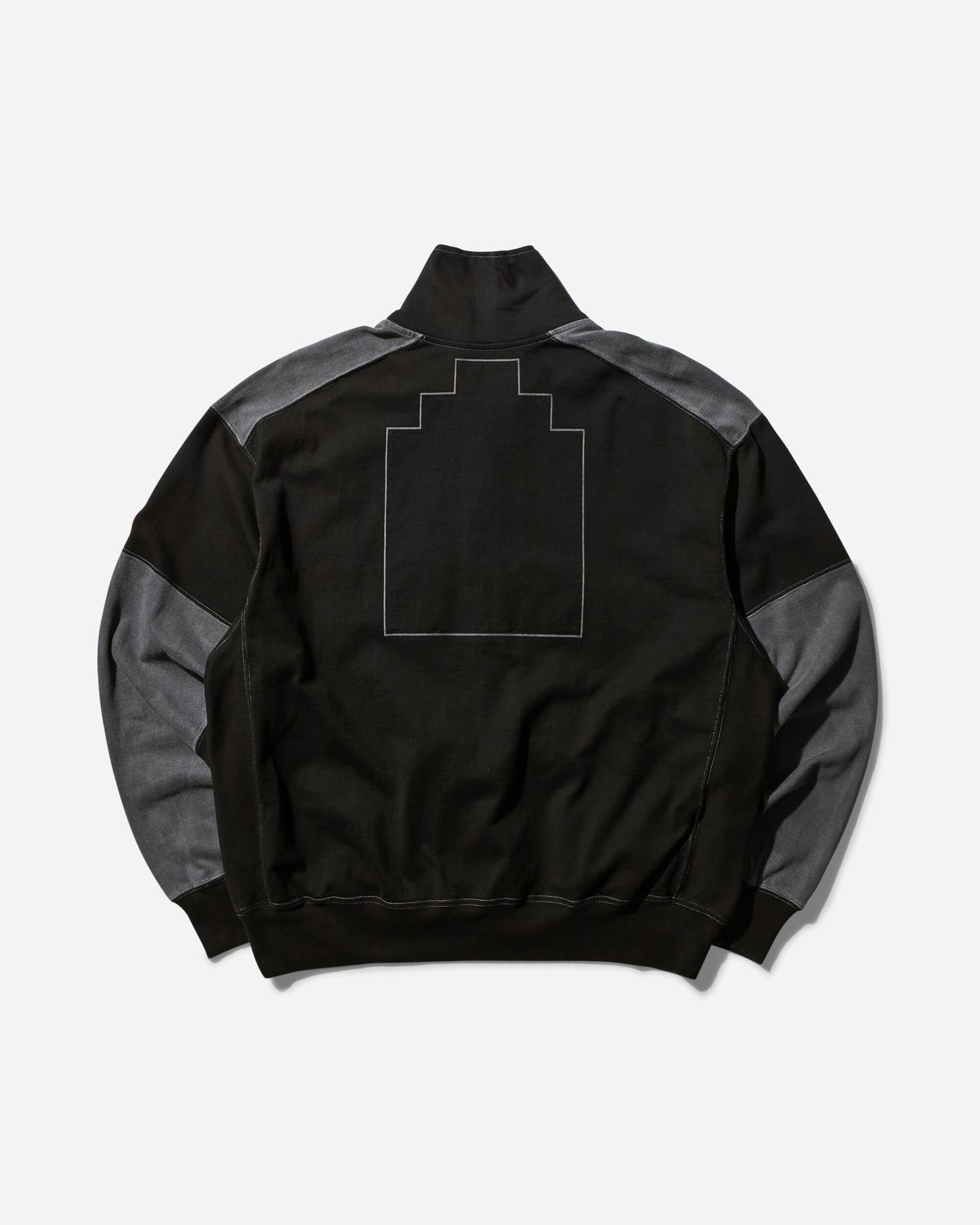 Cav Empt Overdye Paneled Light Zip Black Sweatshirts Zip-Ups CES26CS16 001