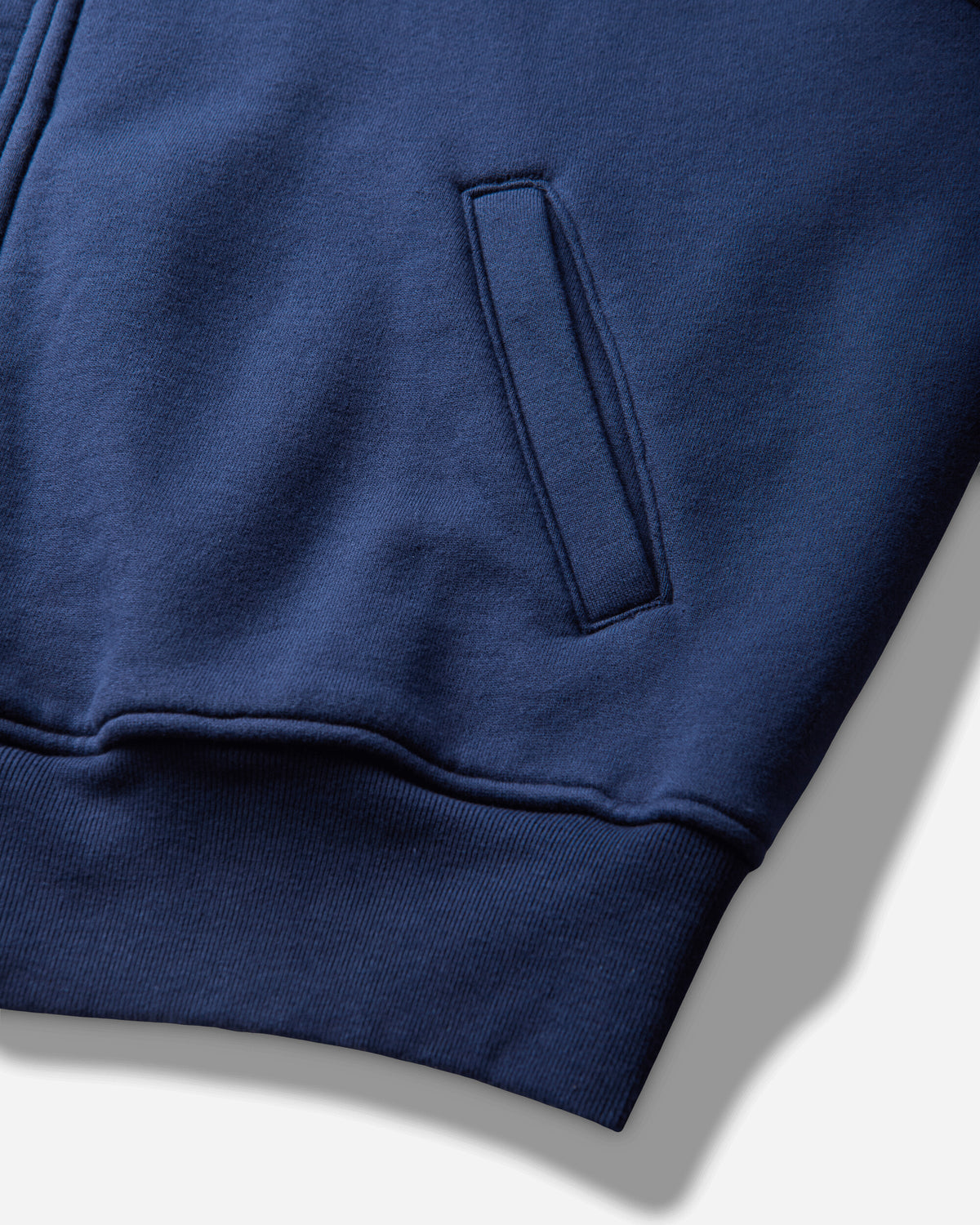 Cav Empt Solid Big Heavy Zip Hoody Navy Navy Sweatshirts Zip-Ups CES30CS08 NAVY