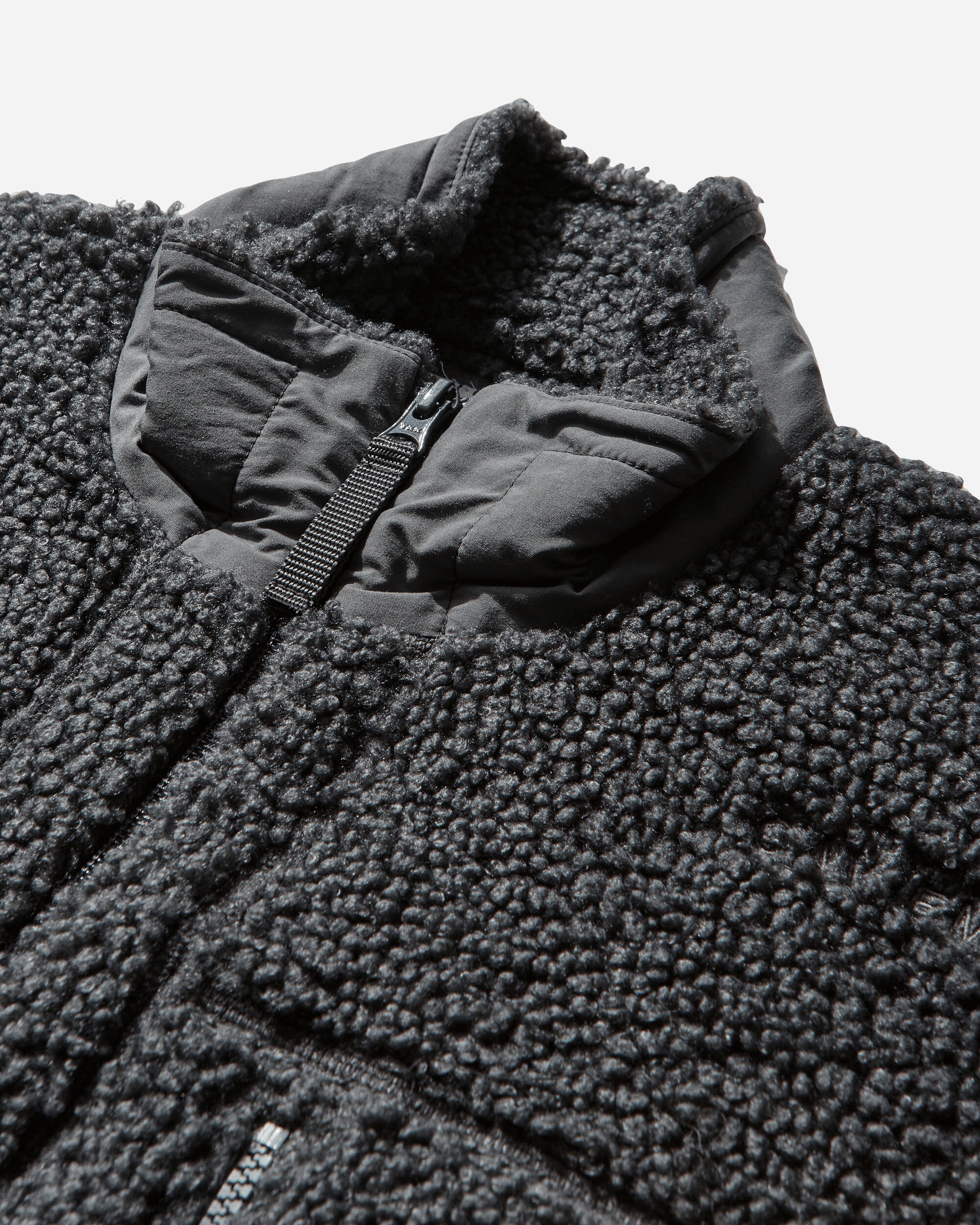 Cav Empt Stand Collar Boa Zip Up Grey Sweatshirts Zip-Ups CES28CS26 GREY