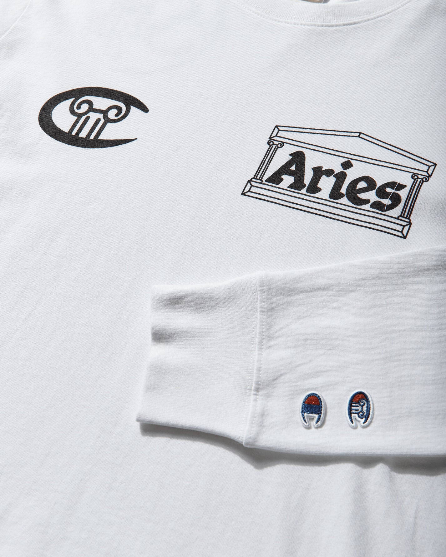 Champion Ls Tee Wht T-Shirts Longsleeve 223588 WW001