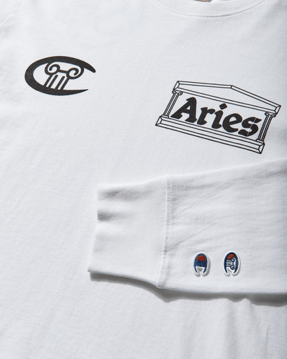 Champion Ls Tee Wht T-Shirts Longsleeve 223588 WW001