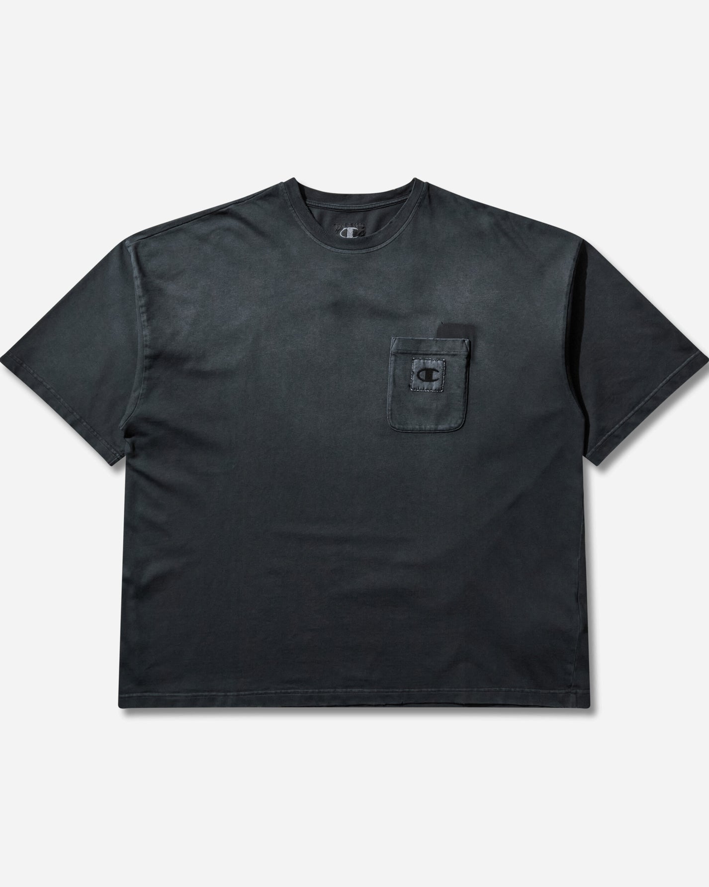 Champion Crewneck T-Shirt Blk T-Shirts Shortsleeve 222140 KK001