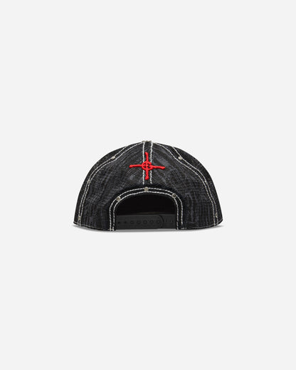 Chito Double Seahorse Patch Mesh Back Black Hats Caps C0226H001 BLACK