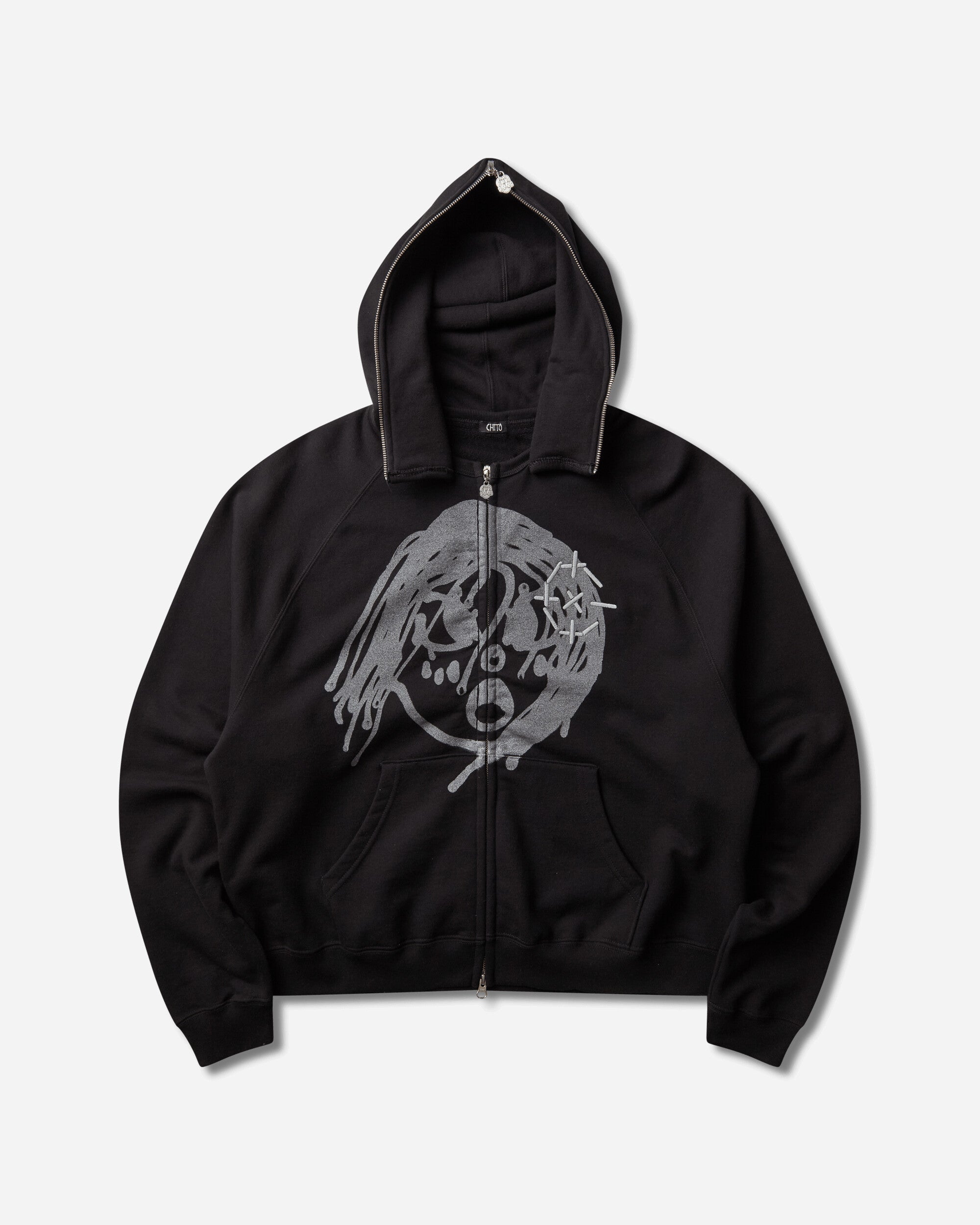 Chito Reflective Finesse Pup Full Zip Afterhood Black Sweatshirts Hoodies C0226K003 BLACK