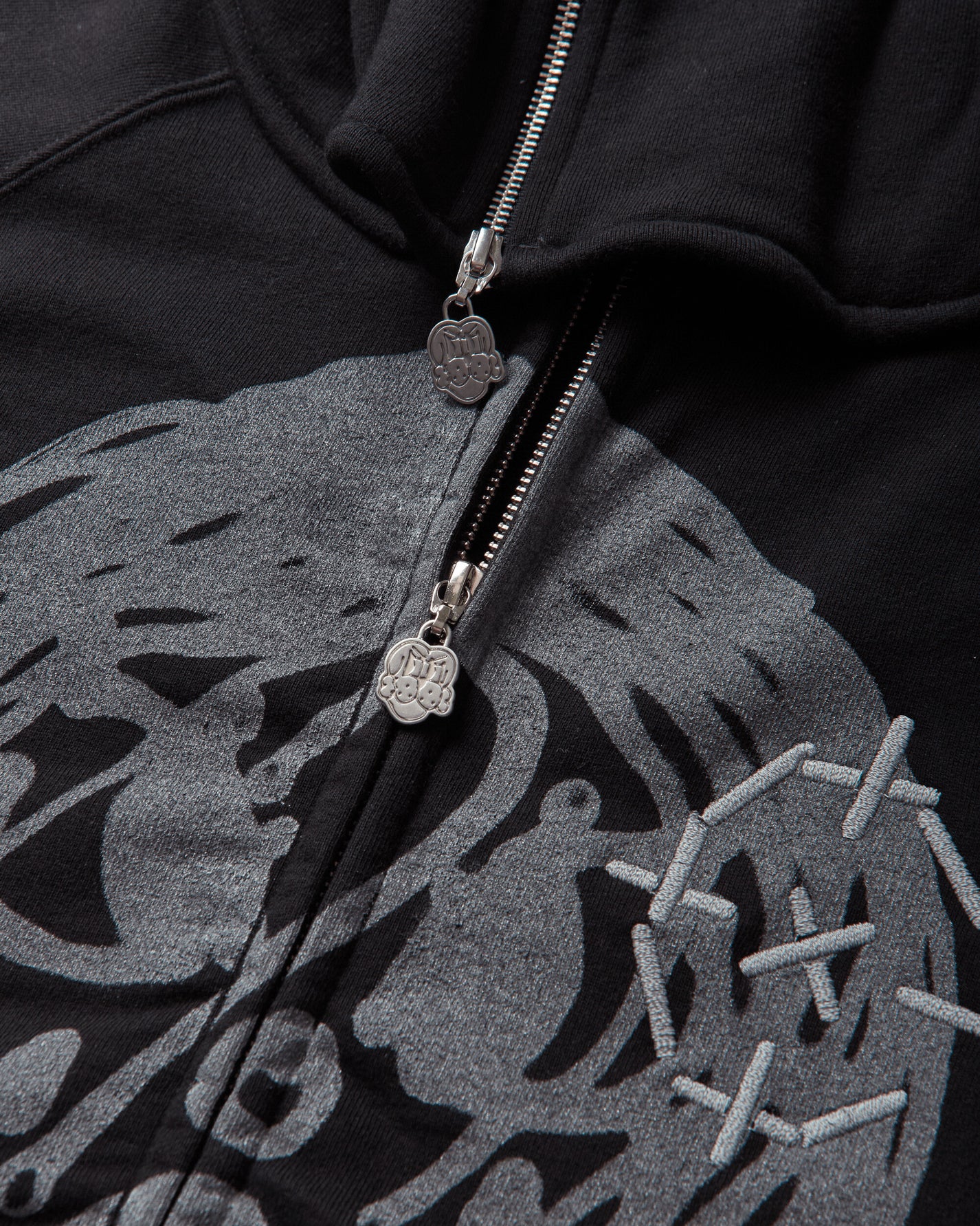 Chito Reflective Finesse Pup Full Zip Afterhood Black Sweatshirts Hoodies C0226K003 BLACK