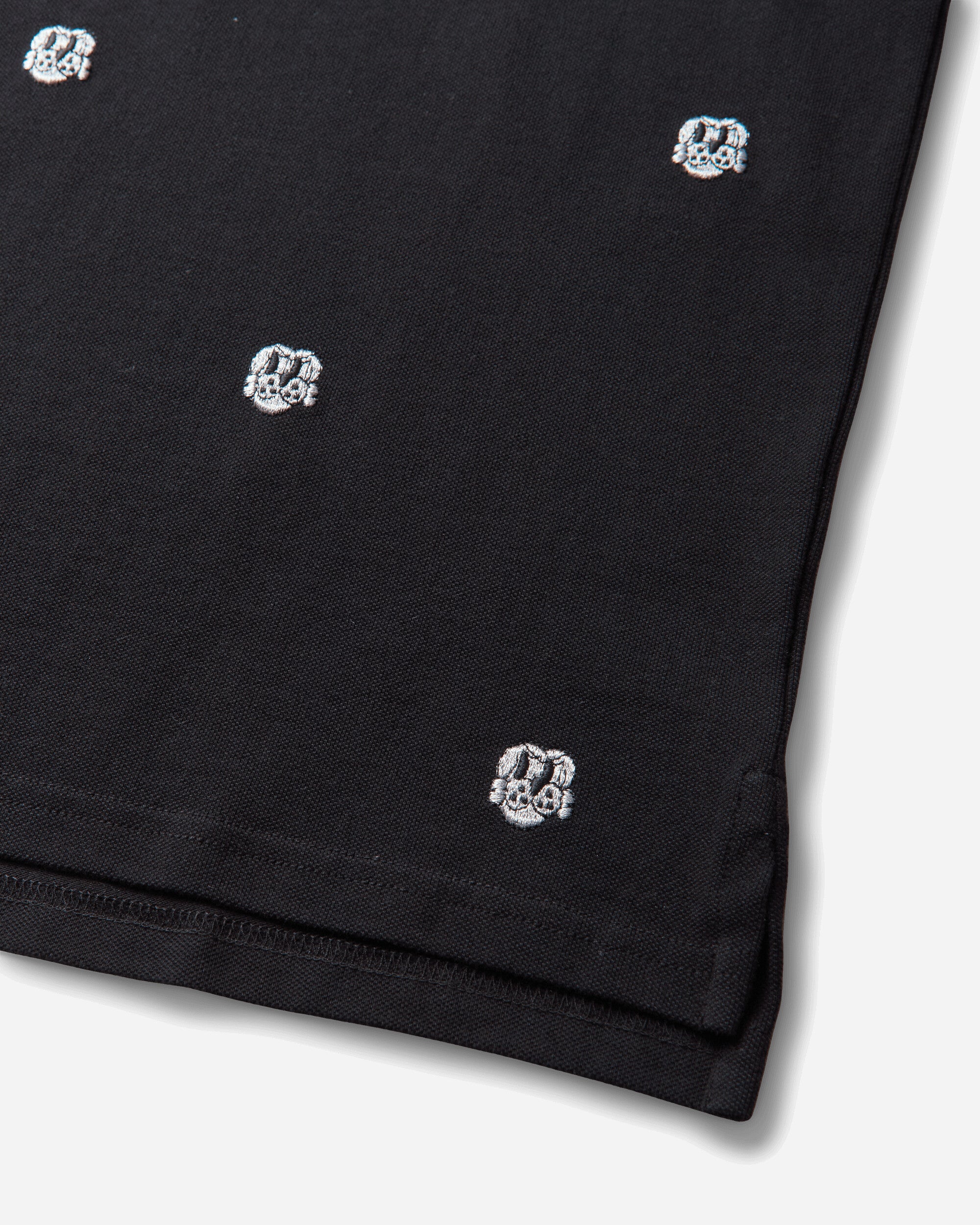 Chito Allover Finesse Embroidered Polo Black T-Shirts Polo C0226T013 BLACK