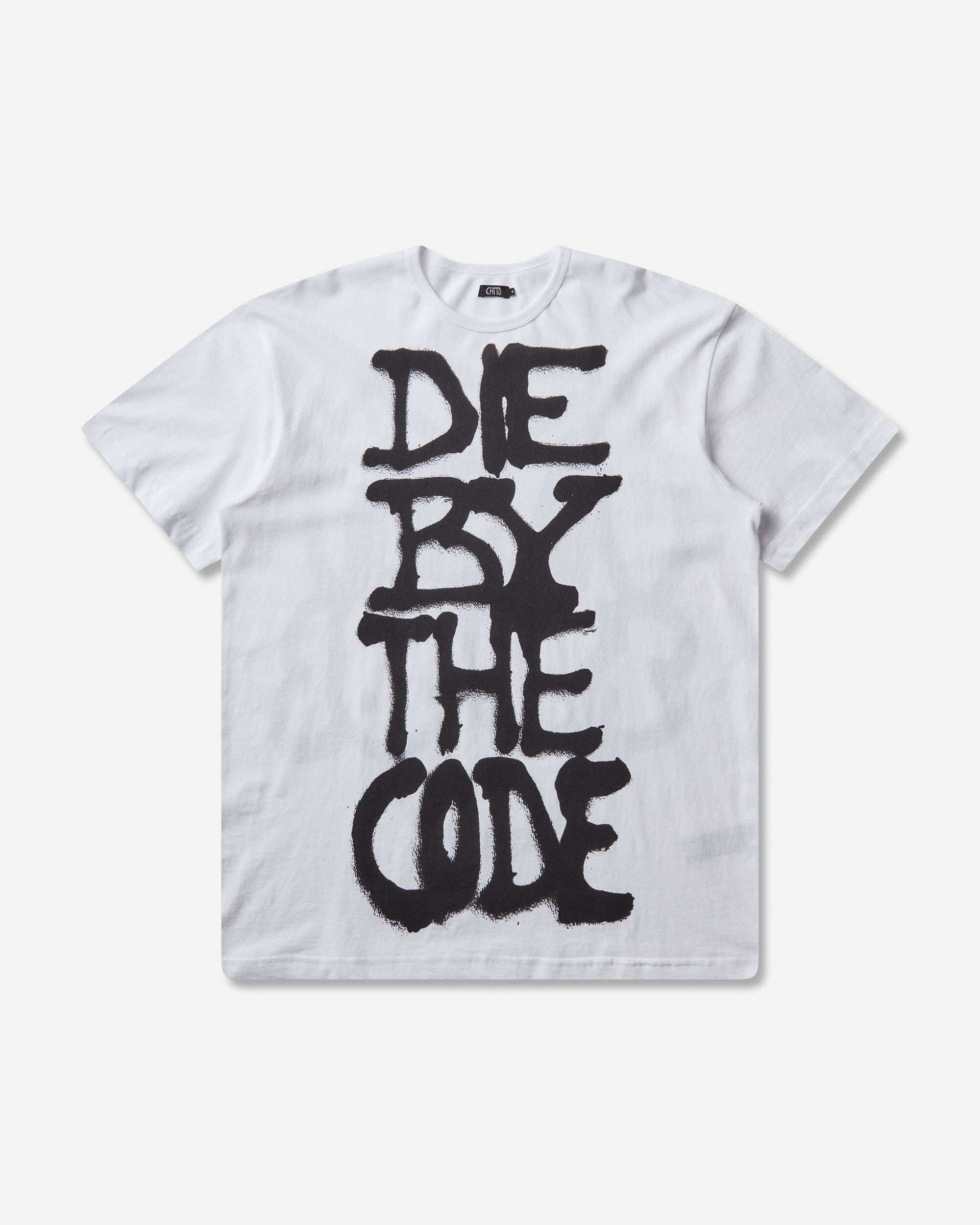 Chito Die By The Code White T-Shirts Shortsleeve C0226T007 WHITE