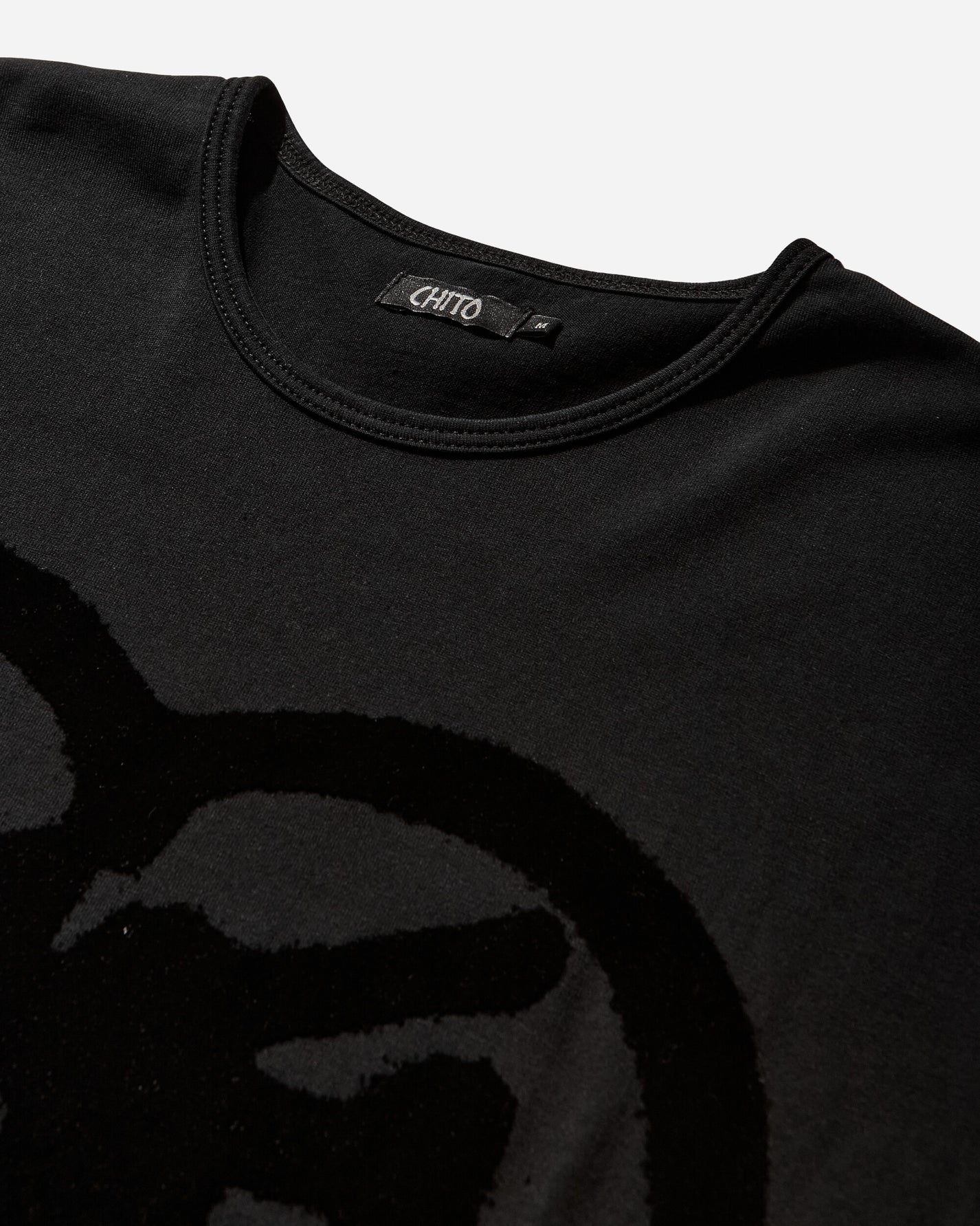 Chito Flocked Pup Ss Tee Black T-Shirts Shortsleeve C0825T011 BLACK