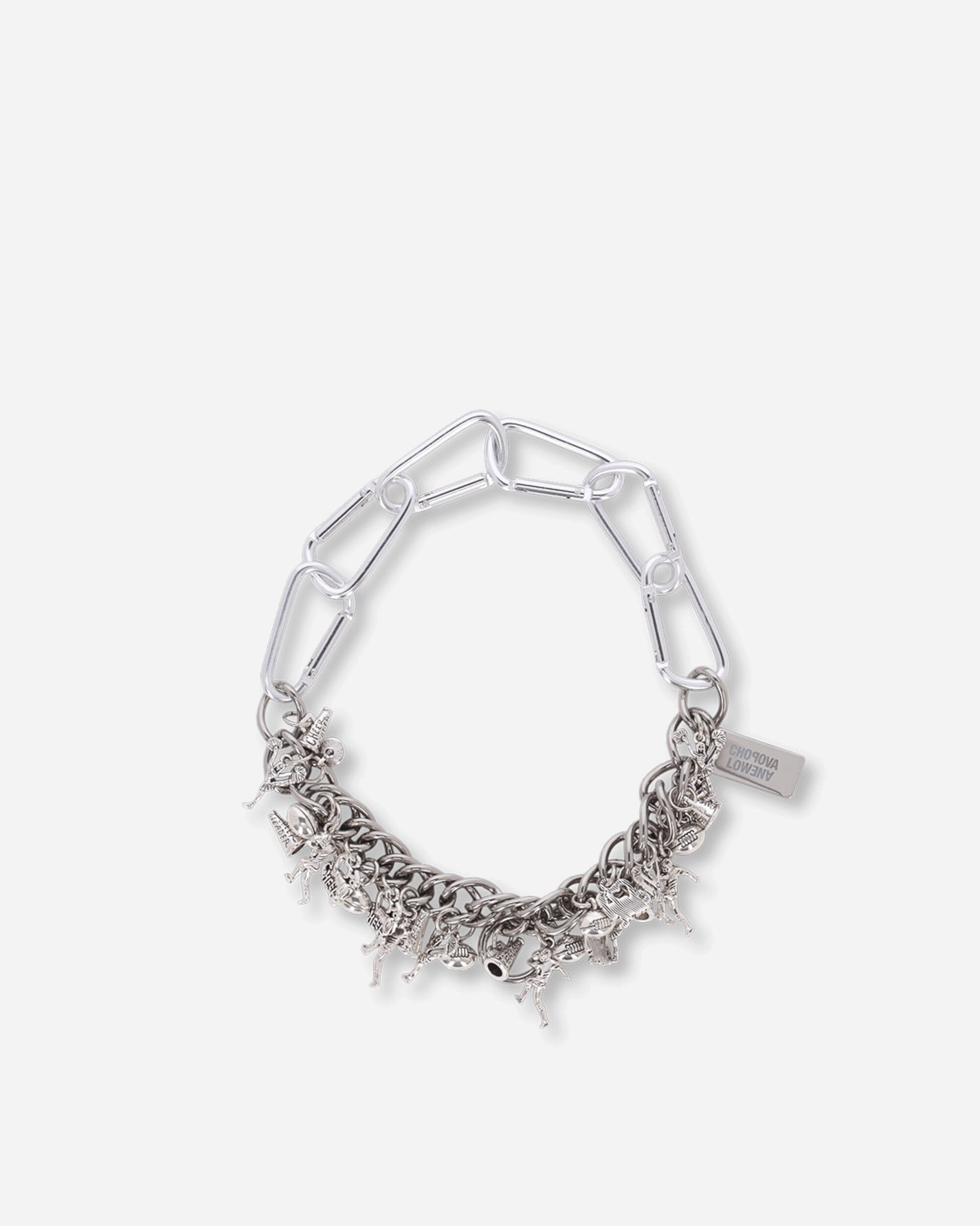 Chopova Lowena Wmns Sports Fan Carabiner Necklace Silver Jewellery Necklaces 6689 SILVER