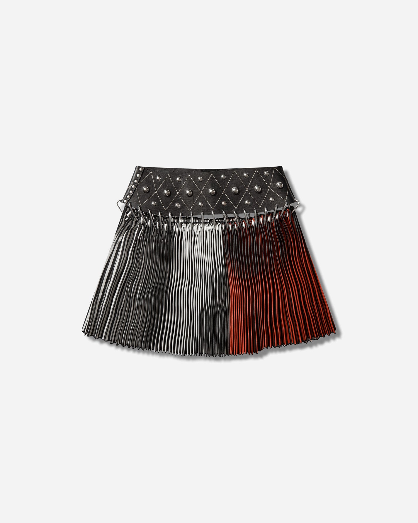 Chopova Lowena Wmns Straight Ride Mini Carabiner Skirt Multicolor Skirts Mini 3357 MULTI