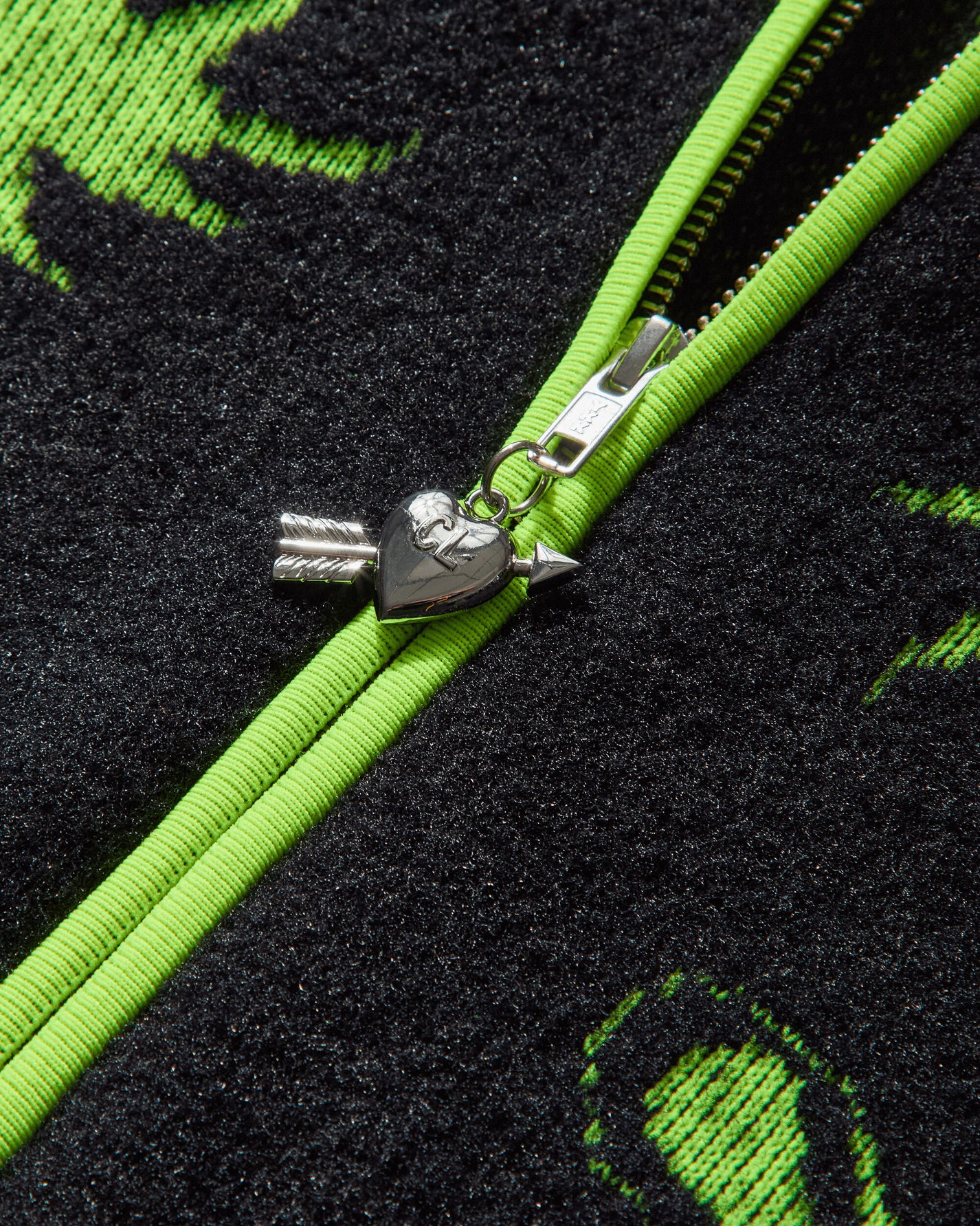 Chopova Lowena Wmns Neon Cartoon Cardigan Black/Yellow  Knitwears Sweaters 5257 BLCKYLLW