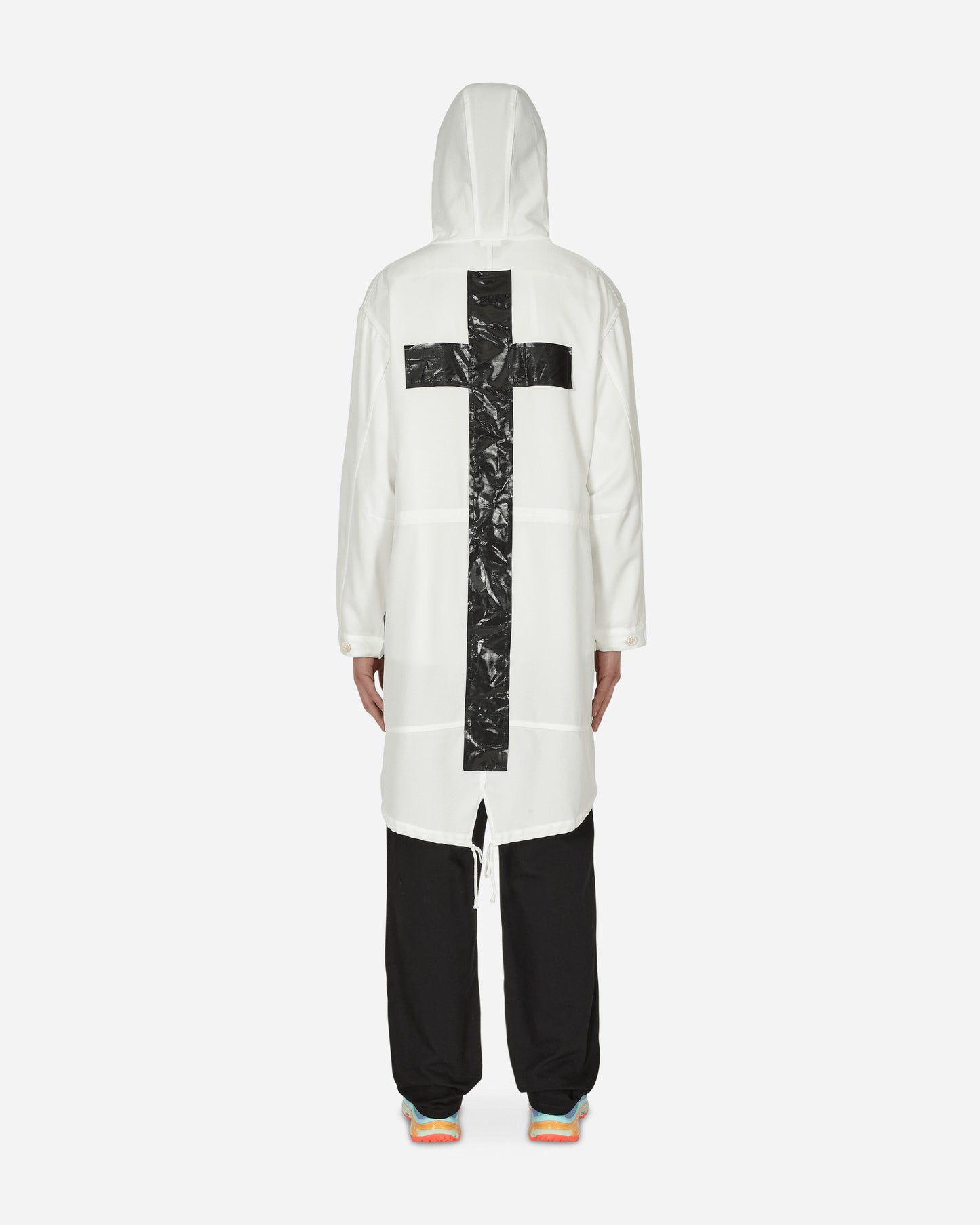 Comme Des Garçons Black Coat White Black Coats and Jackets Coats 1I-C007-S22 1