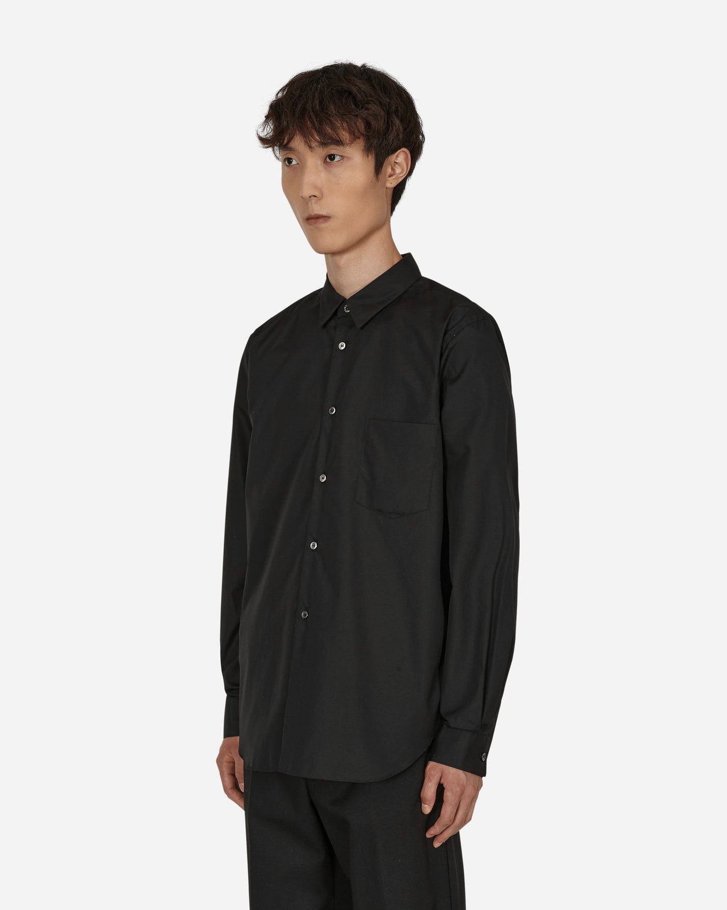 Comme Des Garçons Black Blouse Black Black Shirts Longsleeve 1I-B004-S22 1