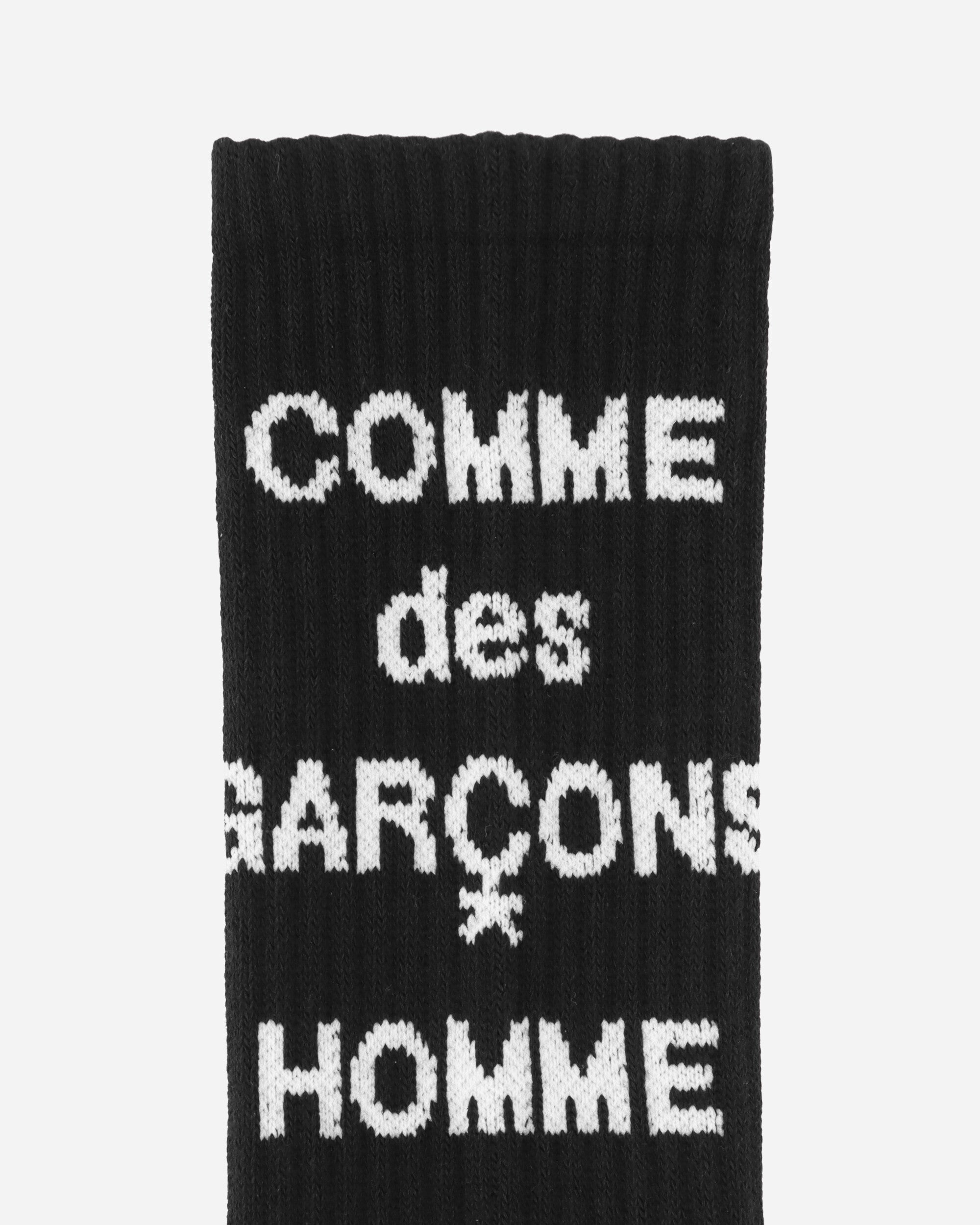 Comme Des Garçons Homme Men'S Acces Black Underwear Socks HN-K501-W24 001