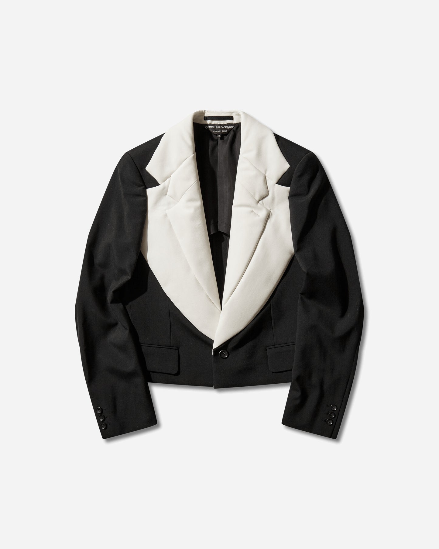 Comme Des Garçons Homme Plus Men'S Jacket Black X Natural Coats and Jackets Blazers PQ-J021-S26 1