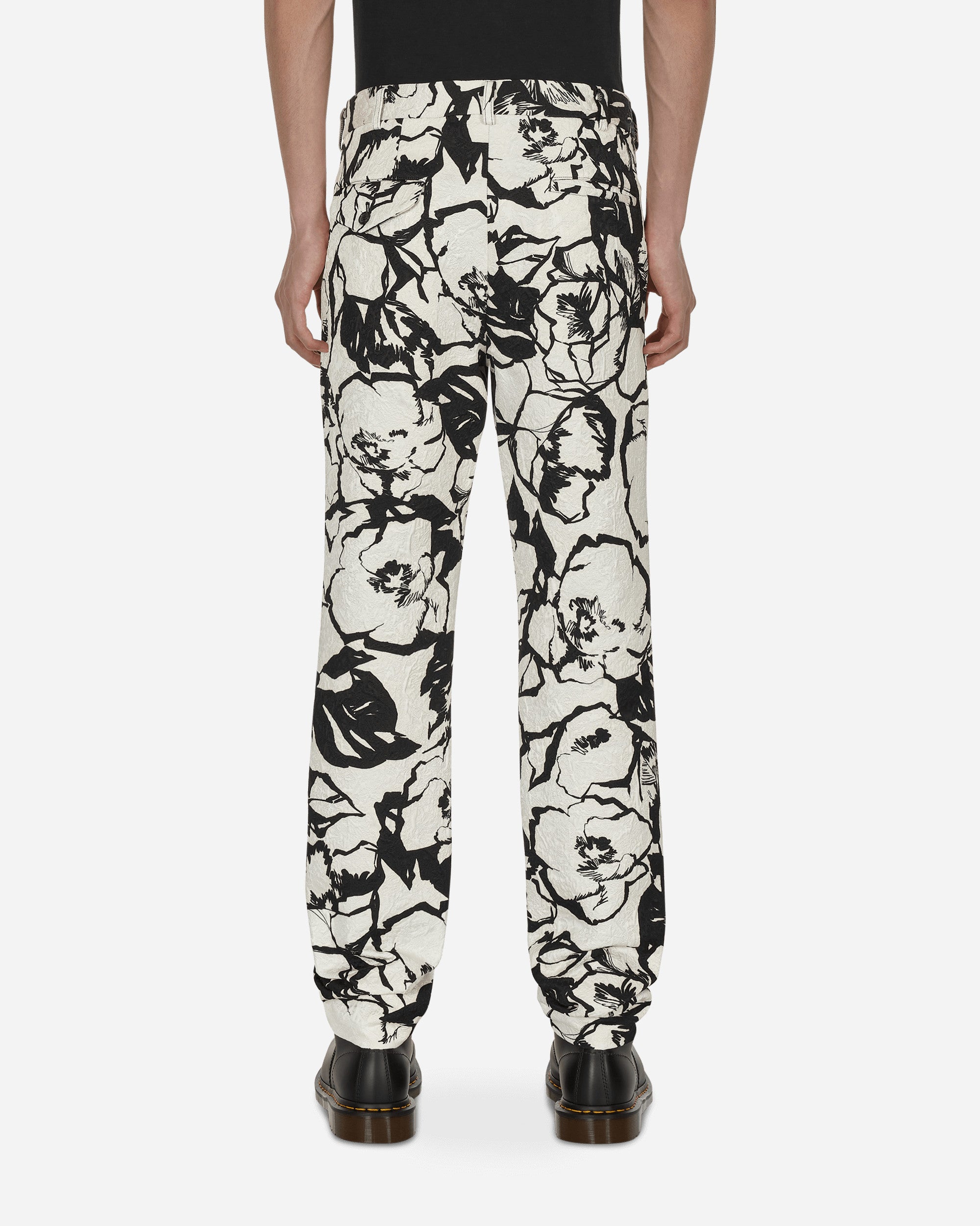 Comme Des Garçons Homme Plus Pants White/Flora Pants Trousers PI-P056-S22 1